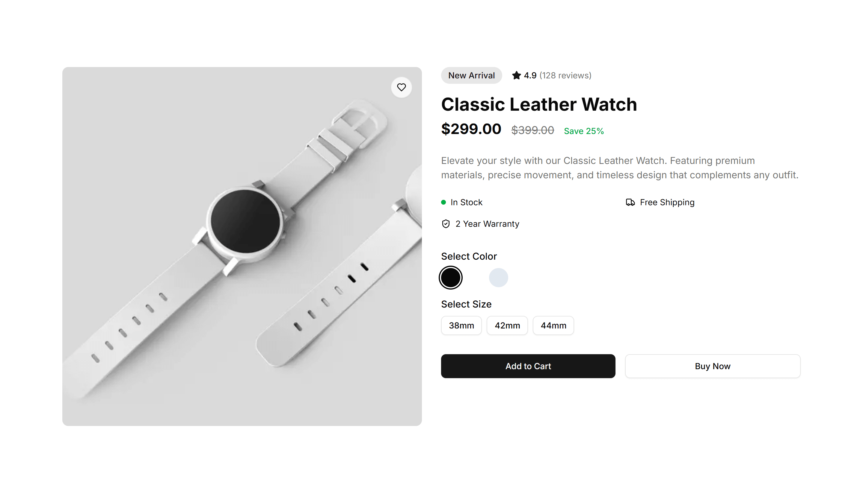 Ecommerce Product Overview: Classic Overview