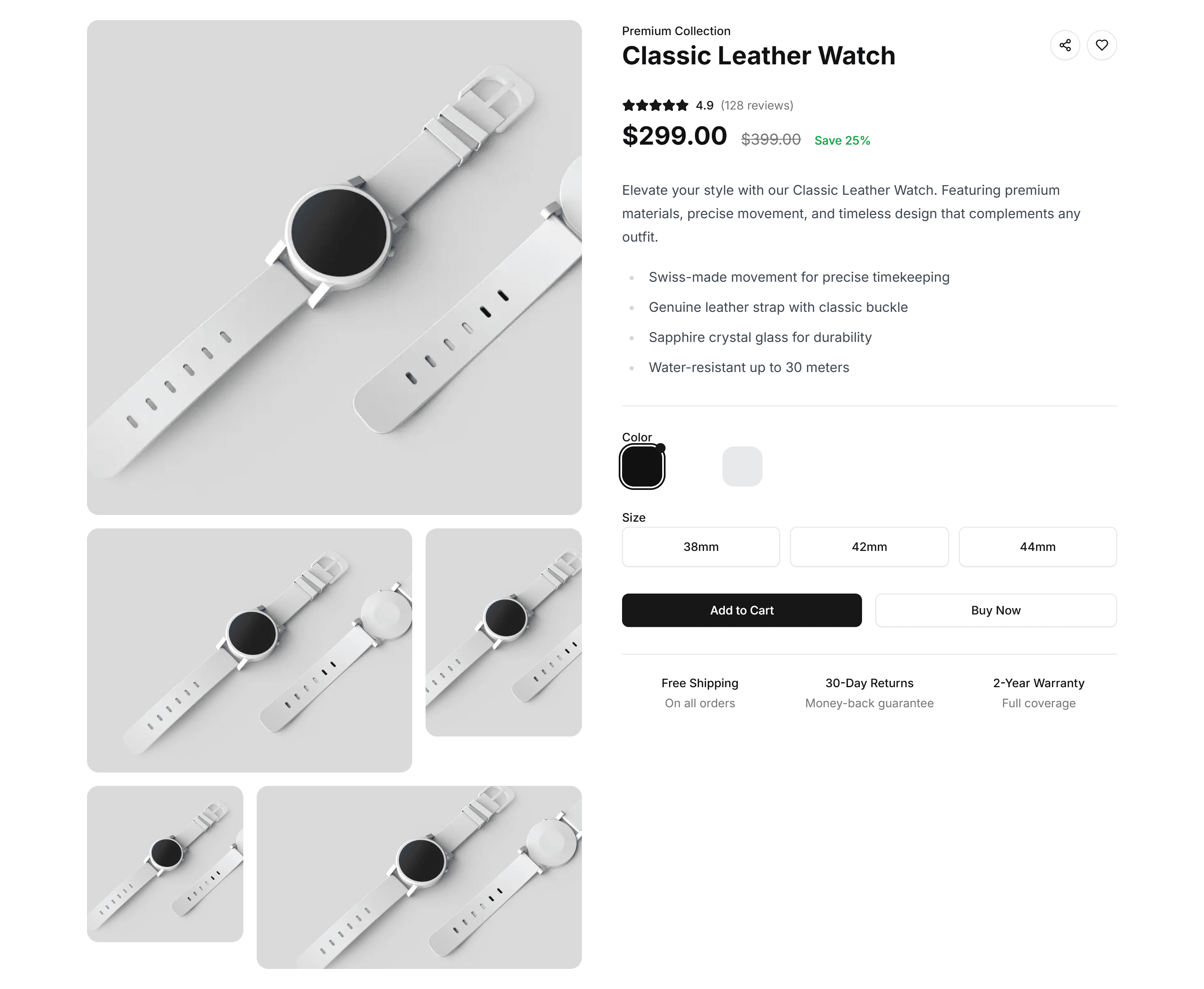 Ecommerce Product Overview: Gallery Overview