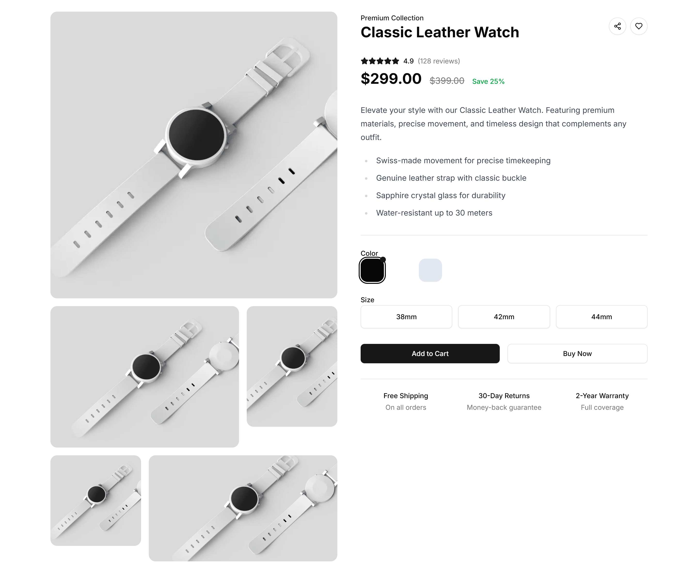 Ecommerce Product Overview: Gallery Overview