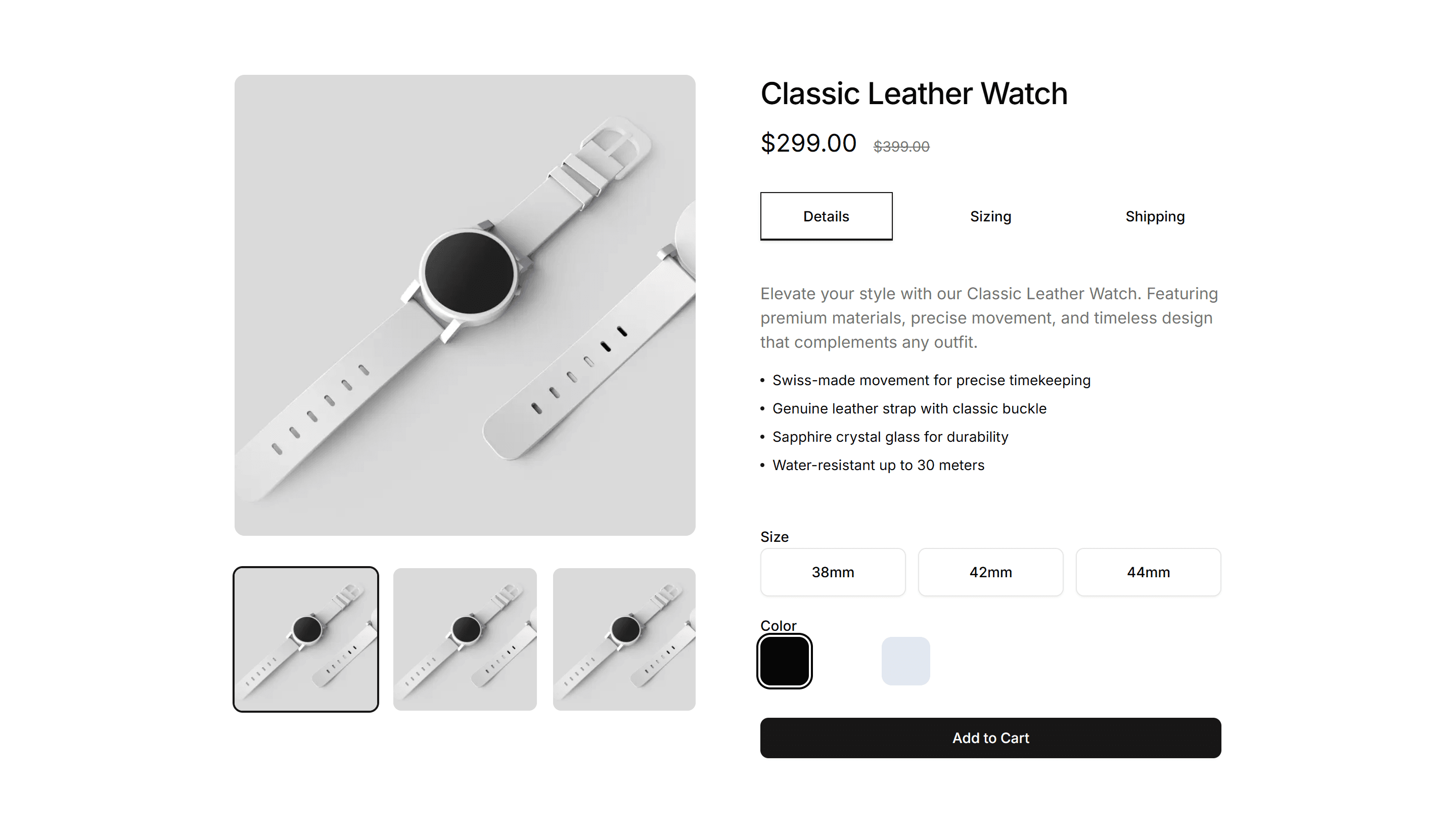 Ecommerce Product Overview: Minimal Overview