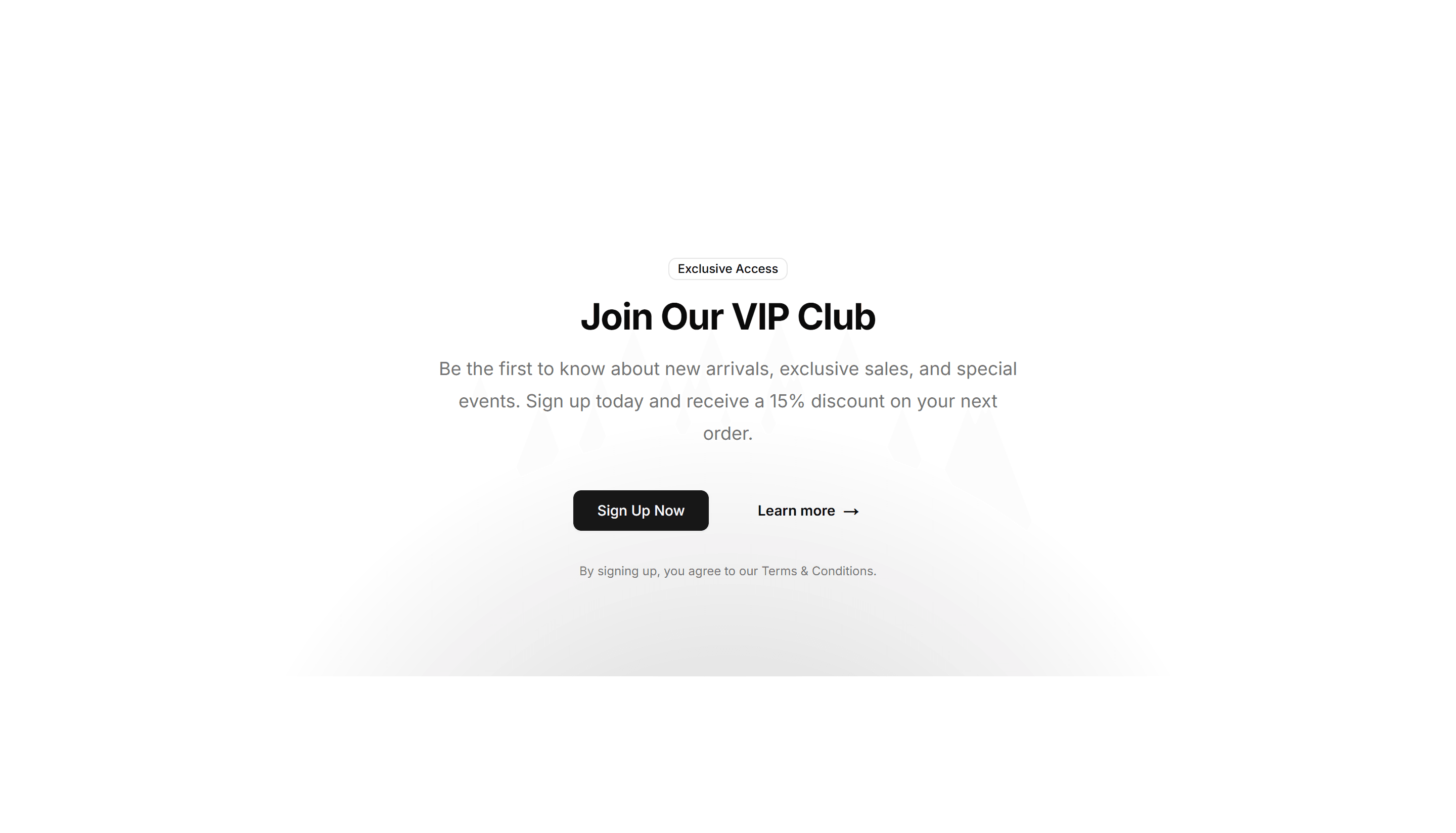 Ecommerce Promo Section: Centered Simple Promo