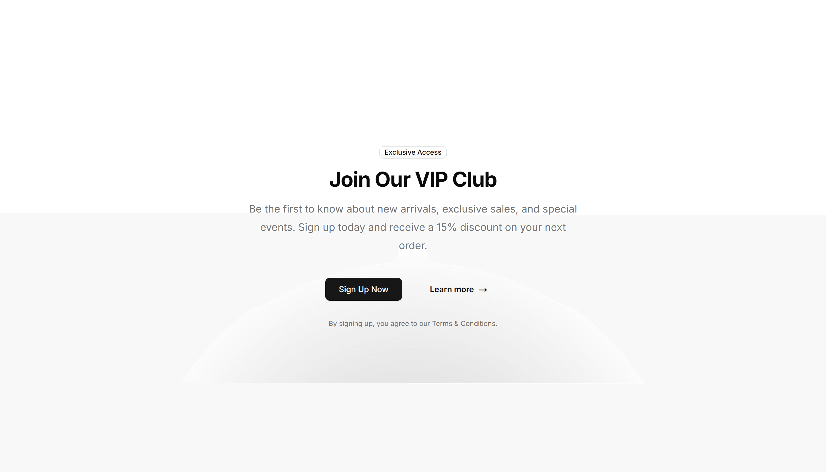 Ecommerce Promo Section: Centered Simple Promo