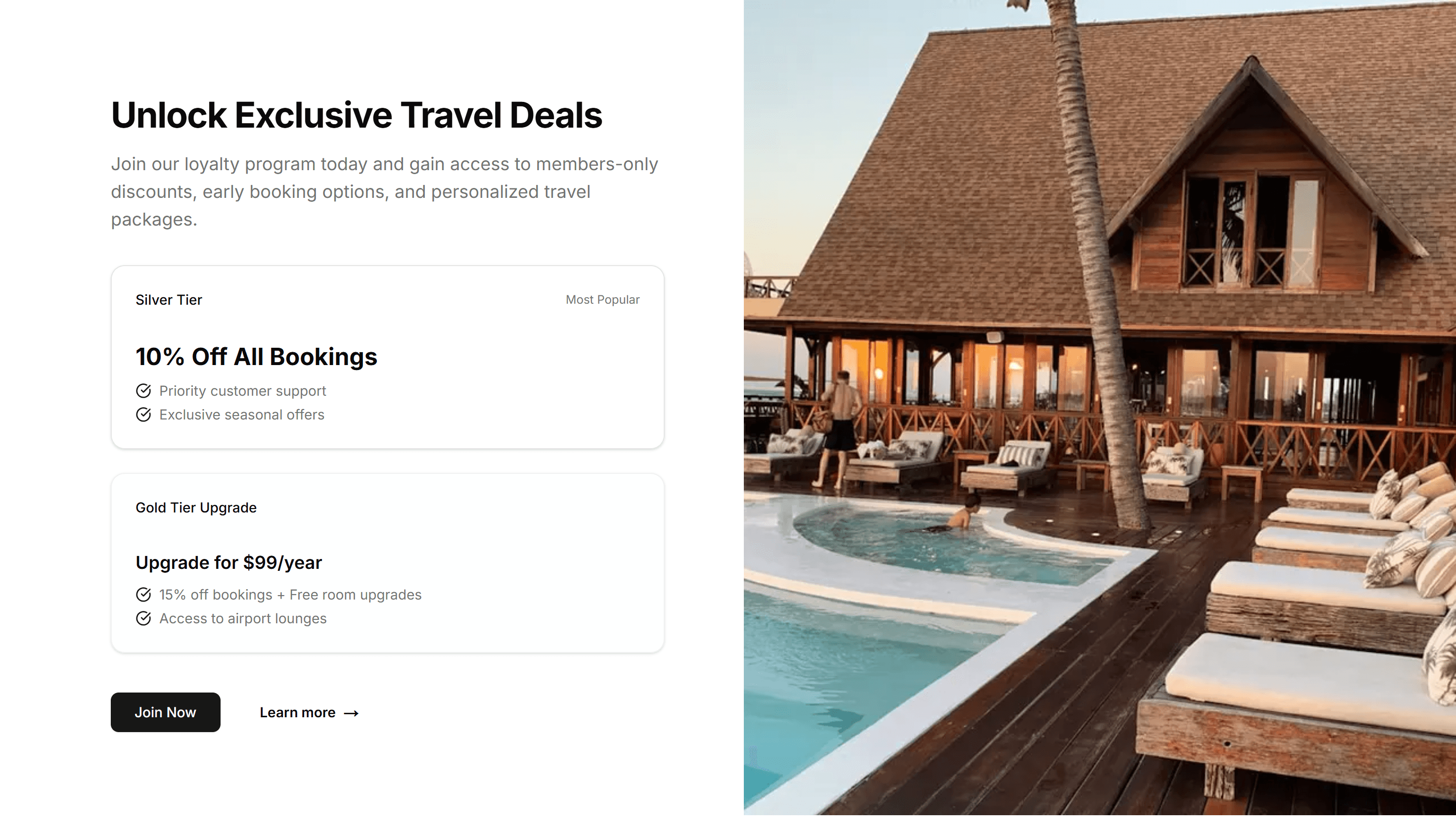 Ecommerce Promo Section: Split Offers