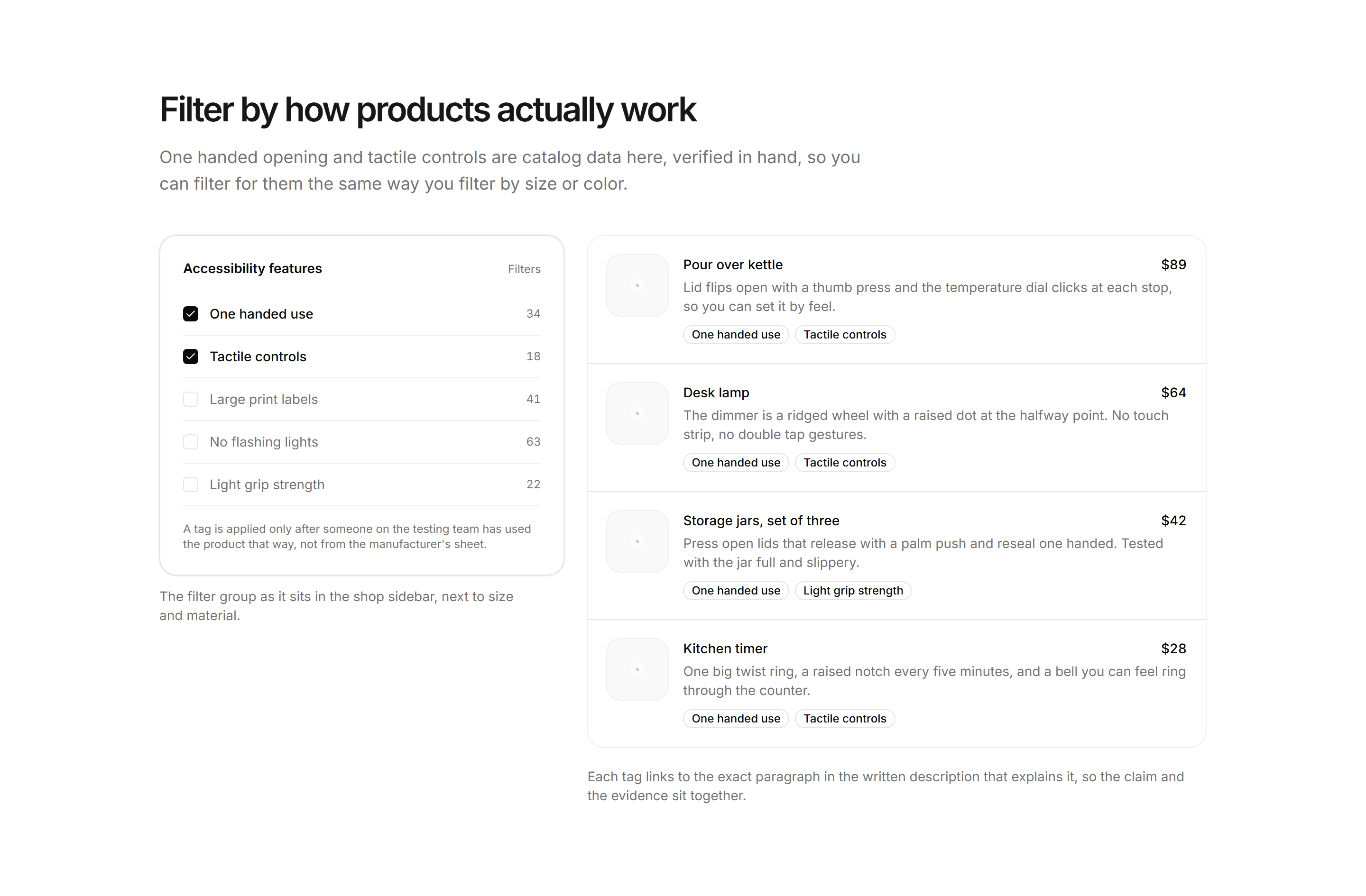 Ecommerce Accessibility: Accessibility Feature Filters