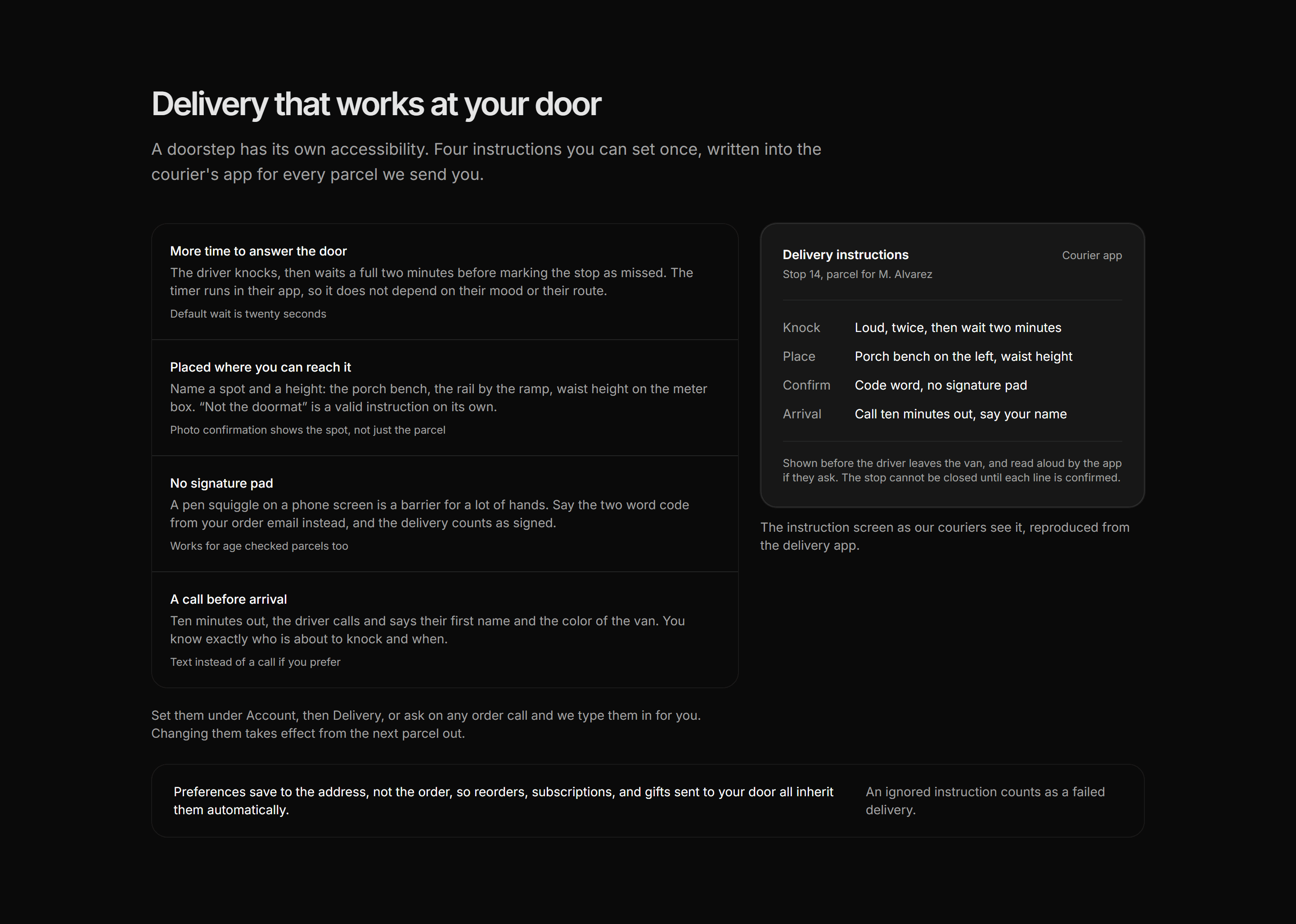 Ecommerce Accessibility: Accessible Delivery Preferences