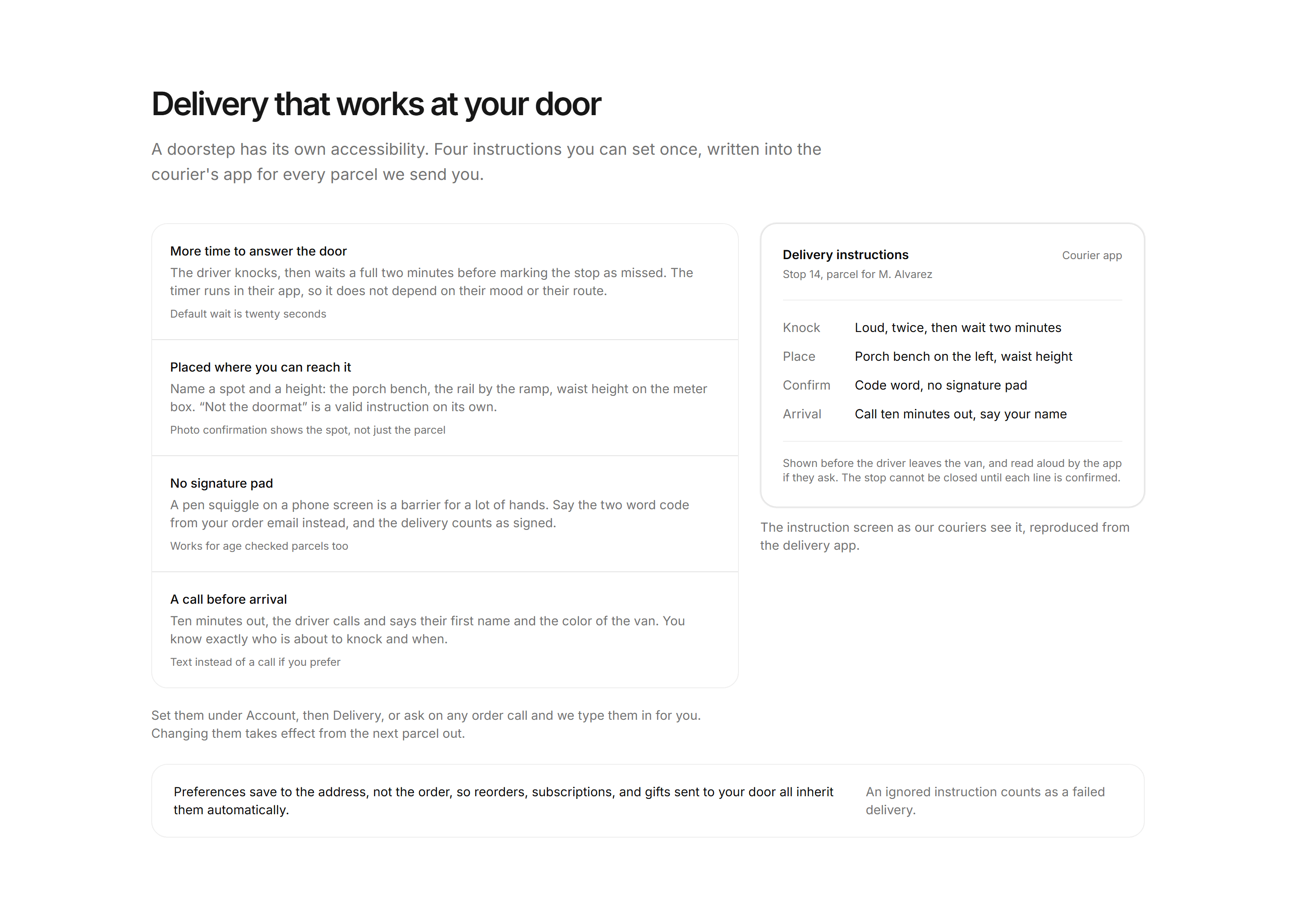 Ecommerce Accessibility: Accessible Delivery Preferences