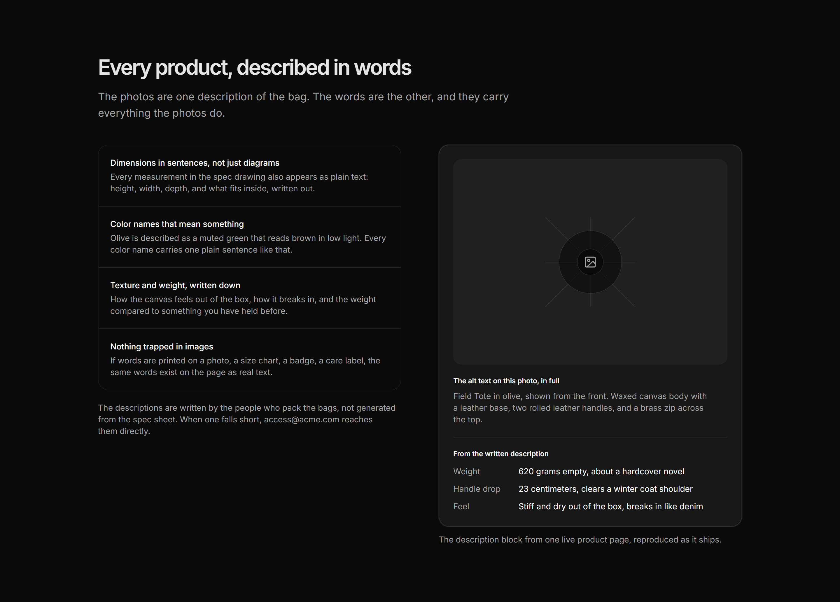 Ecommerce Accessibility: Written Product Descriptions