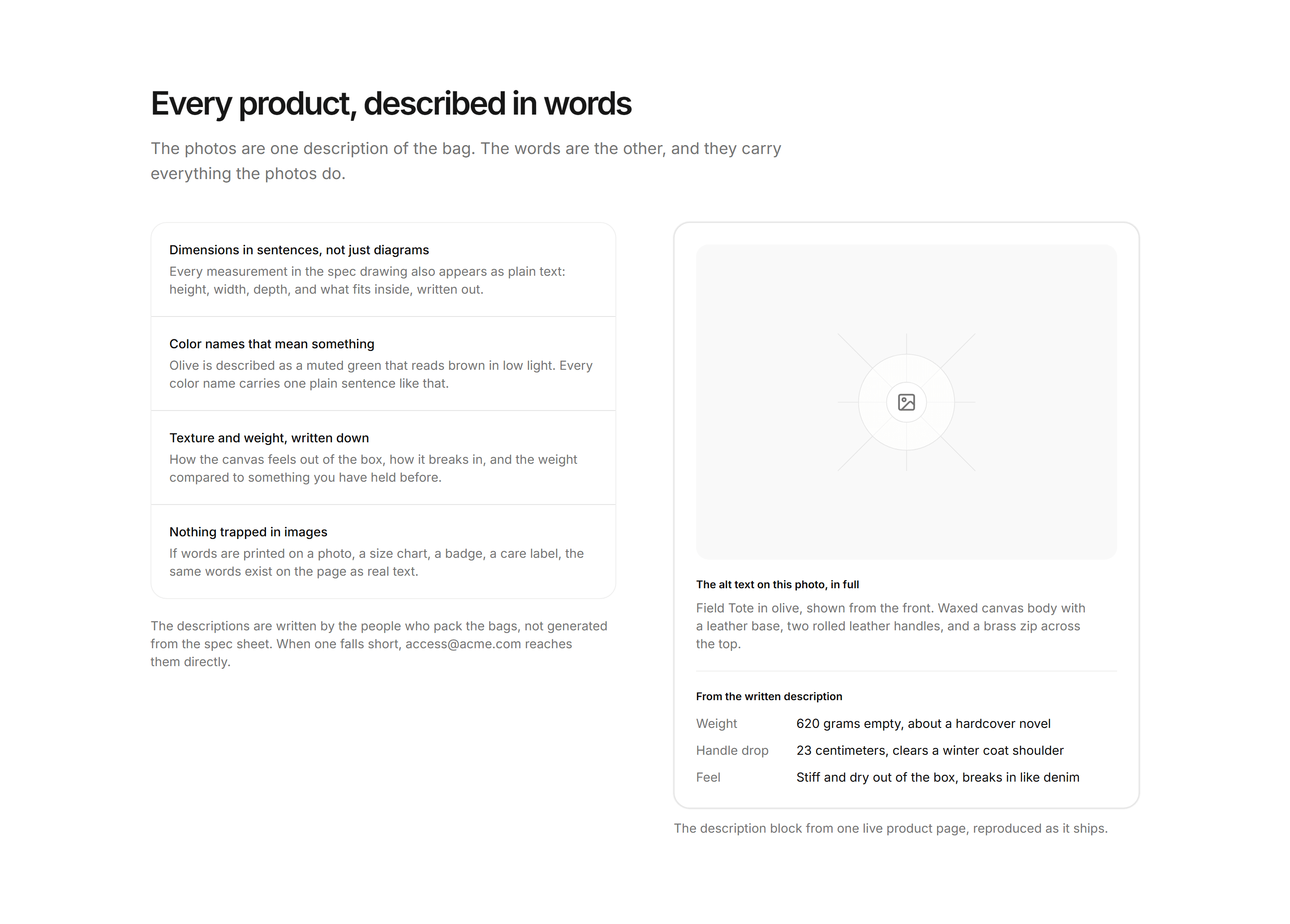Ecommerce Accessibility: Written Product Descriptions