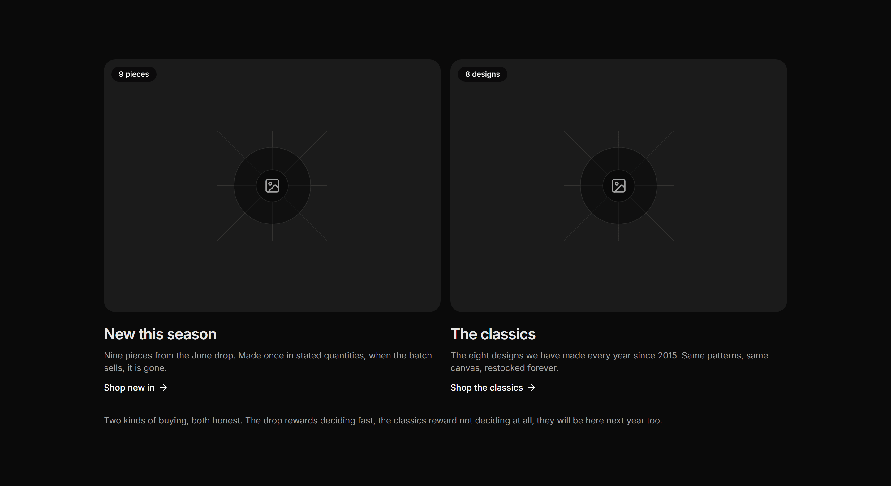 Ecommerce Category: New Vs Classics Band