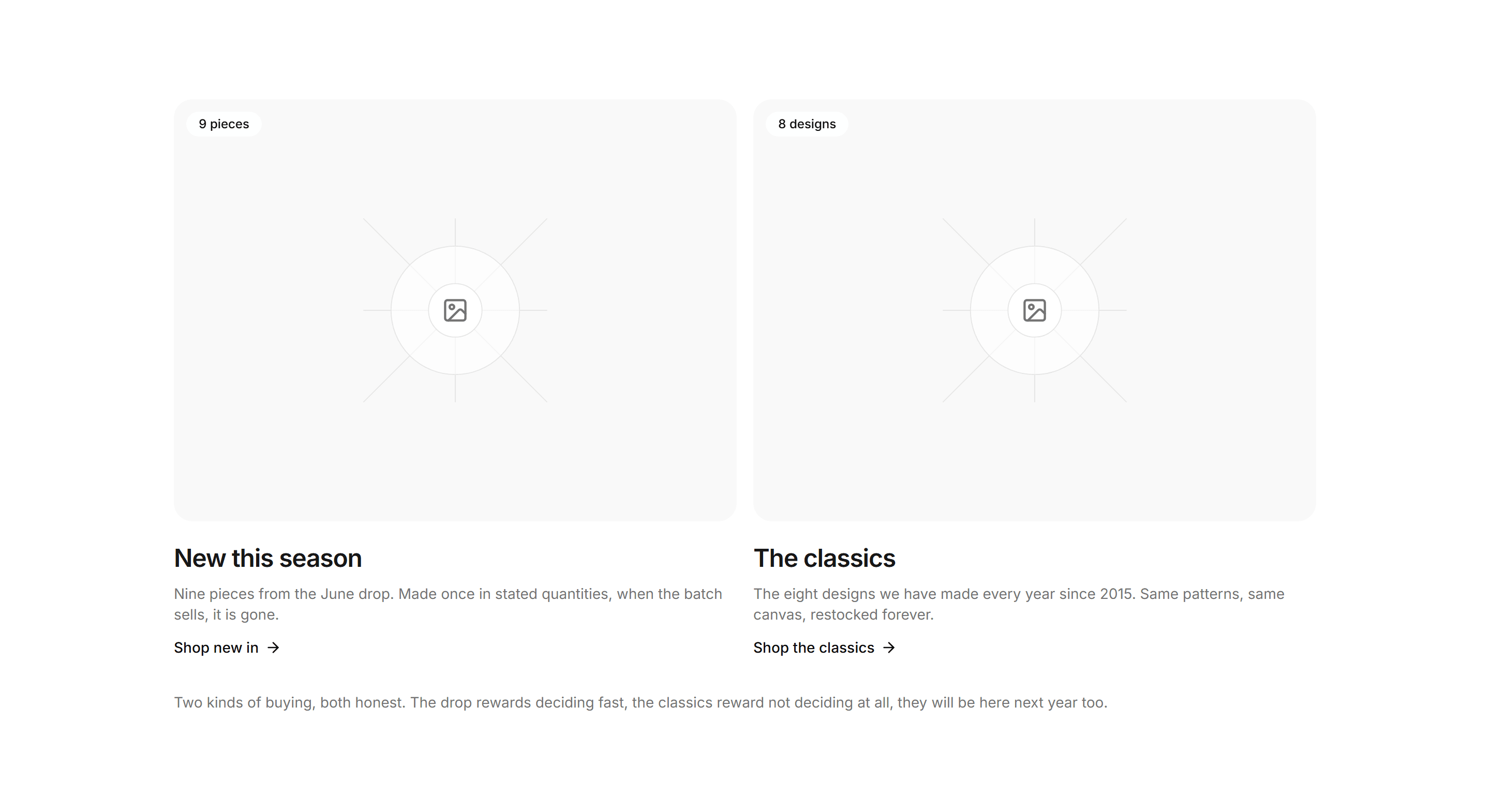 Ecommerce Category: New Vs Classics Band