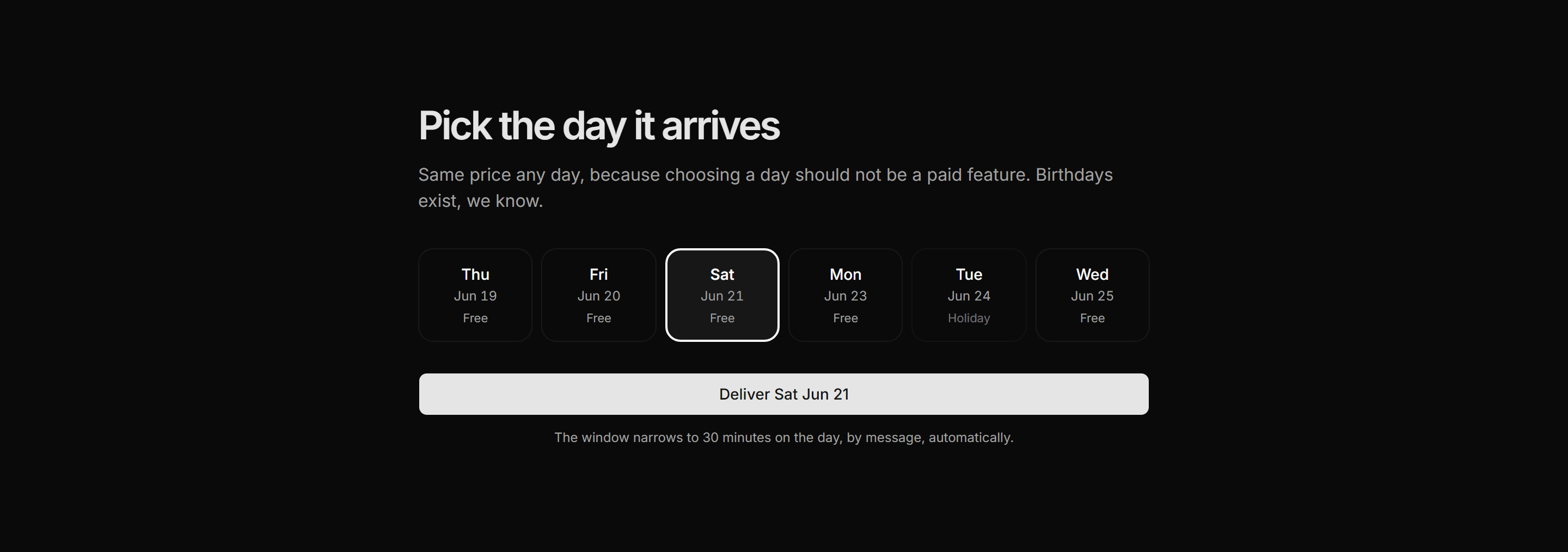 Ecommerce Checkout: Delivery Date Picker