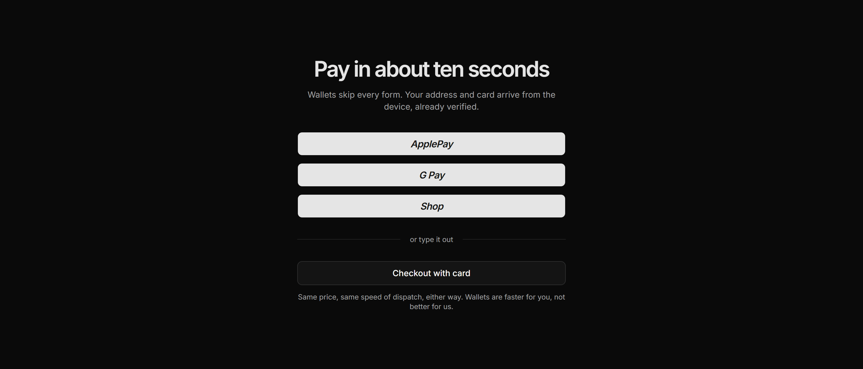Ecommerce Checkout: Express Pay Buttons