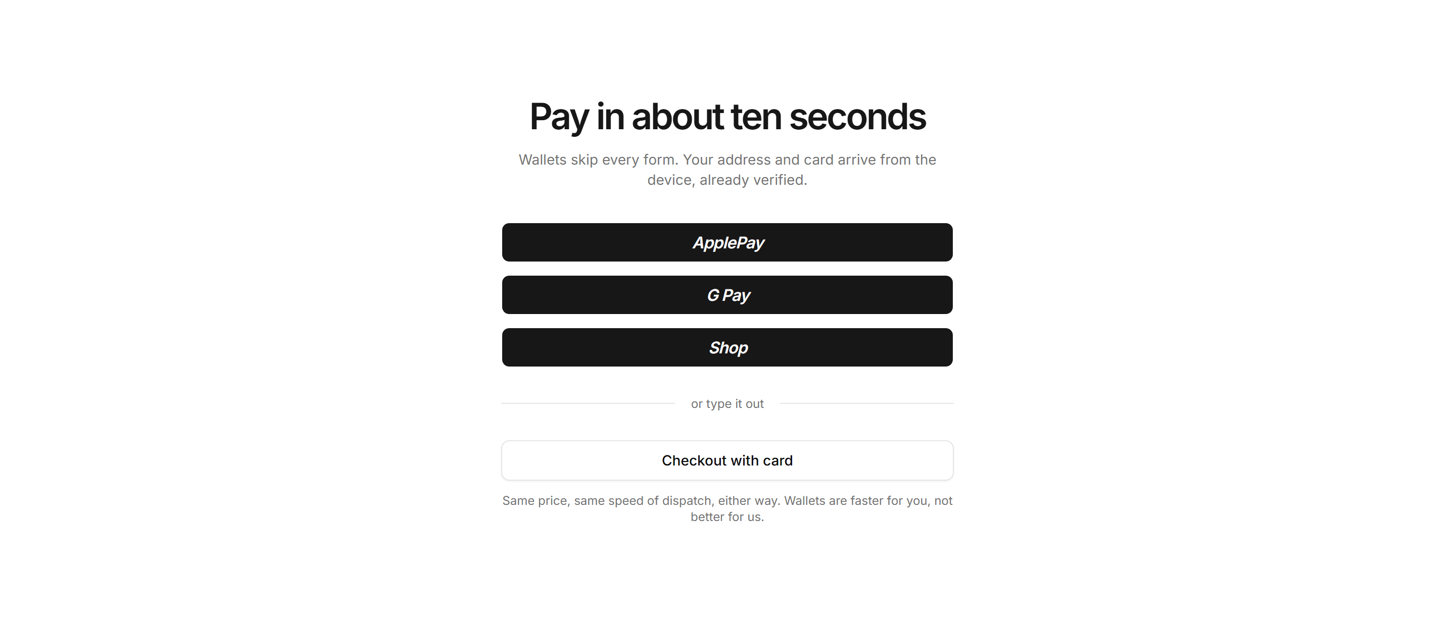 Ecommerce Checkout: Express Pay Buttons