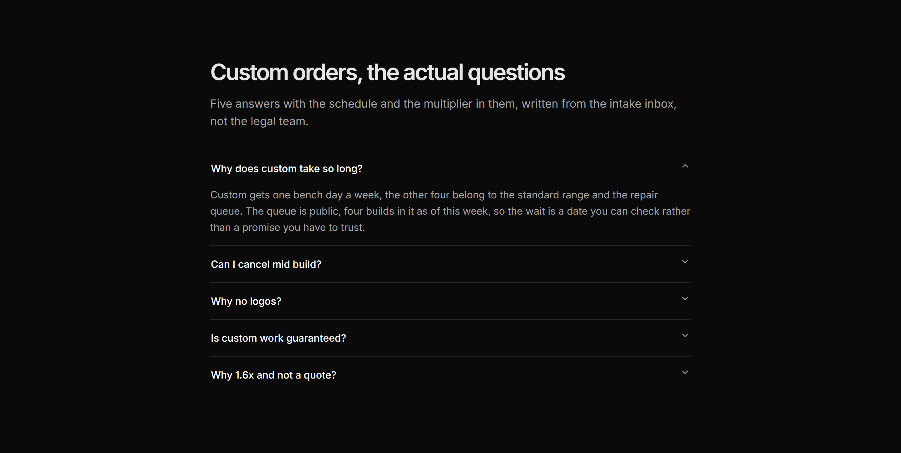 Ecommerce Custom Order: Custom Orders Faq