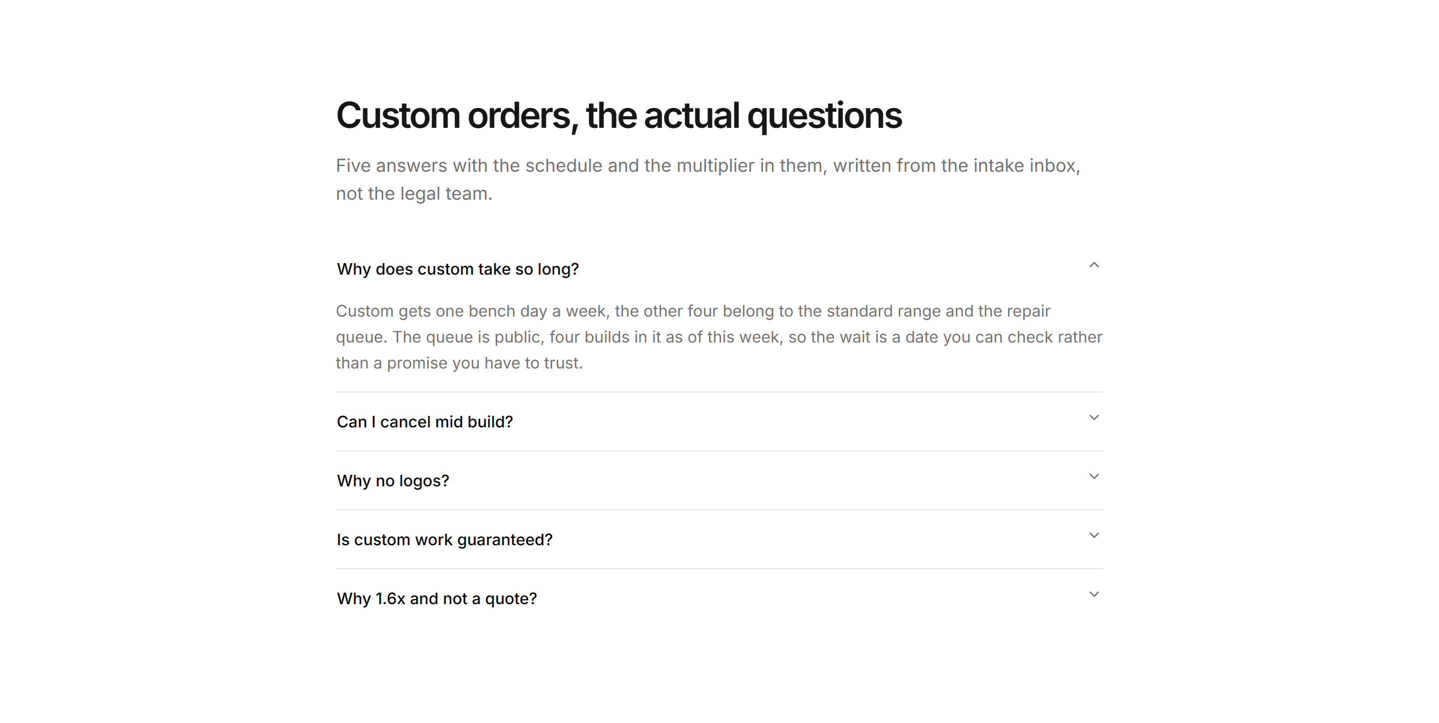 Ecommerce Custom Order: Custom Orders Faq