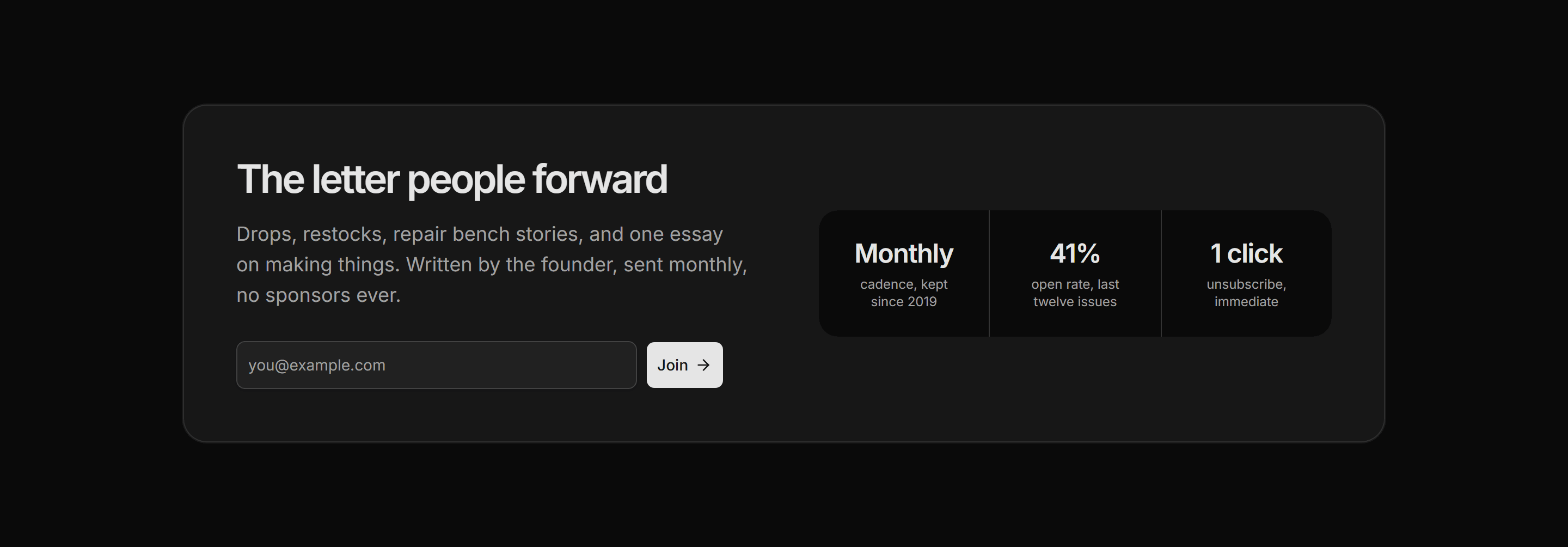 Ecommerce Email Capture: Newsletter Signup Band