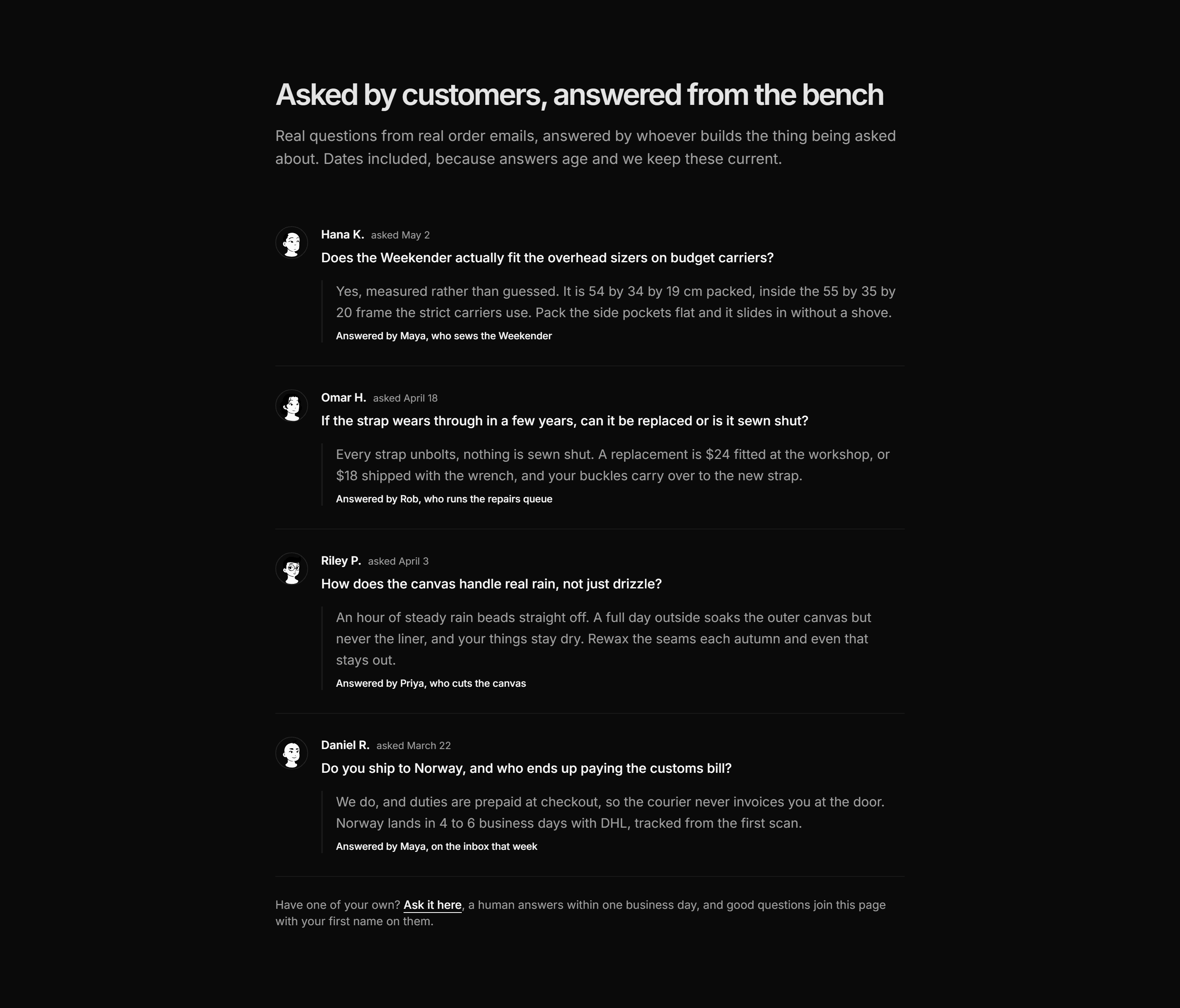 Ecommerce FAQ: Customer Questions FAQ
