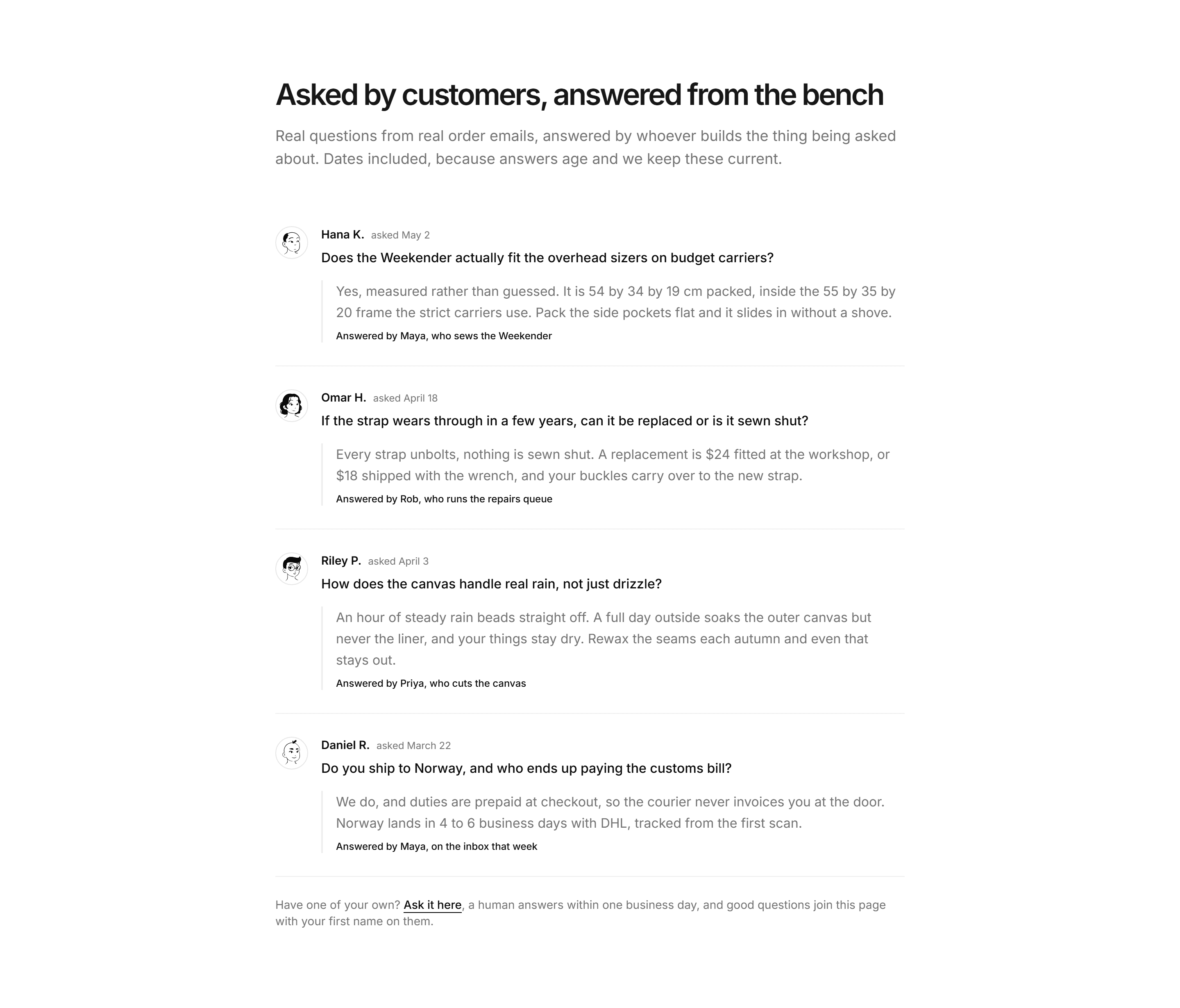 Ecommerce FAQ: Customer Questions FAQ