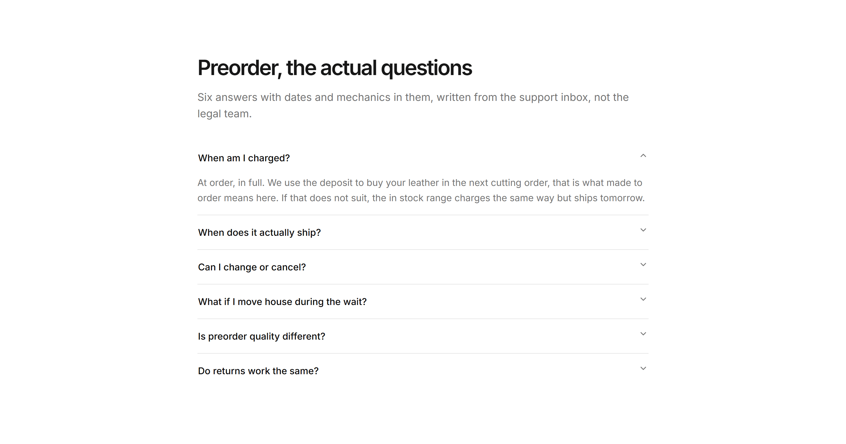 Ecommerce FAQ: Preorder Faq