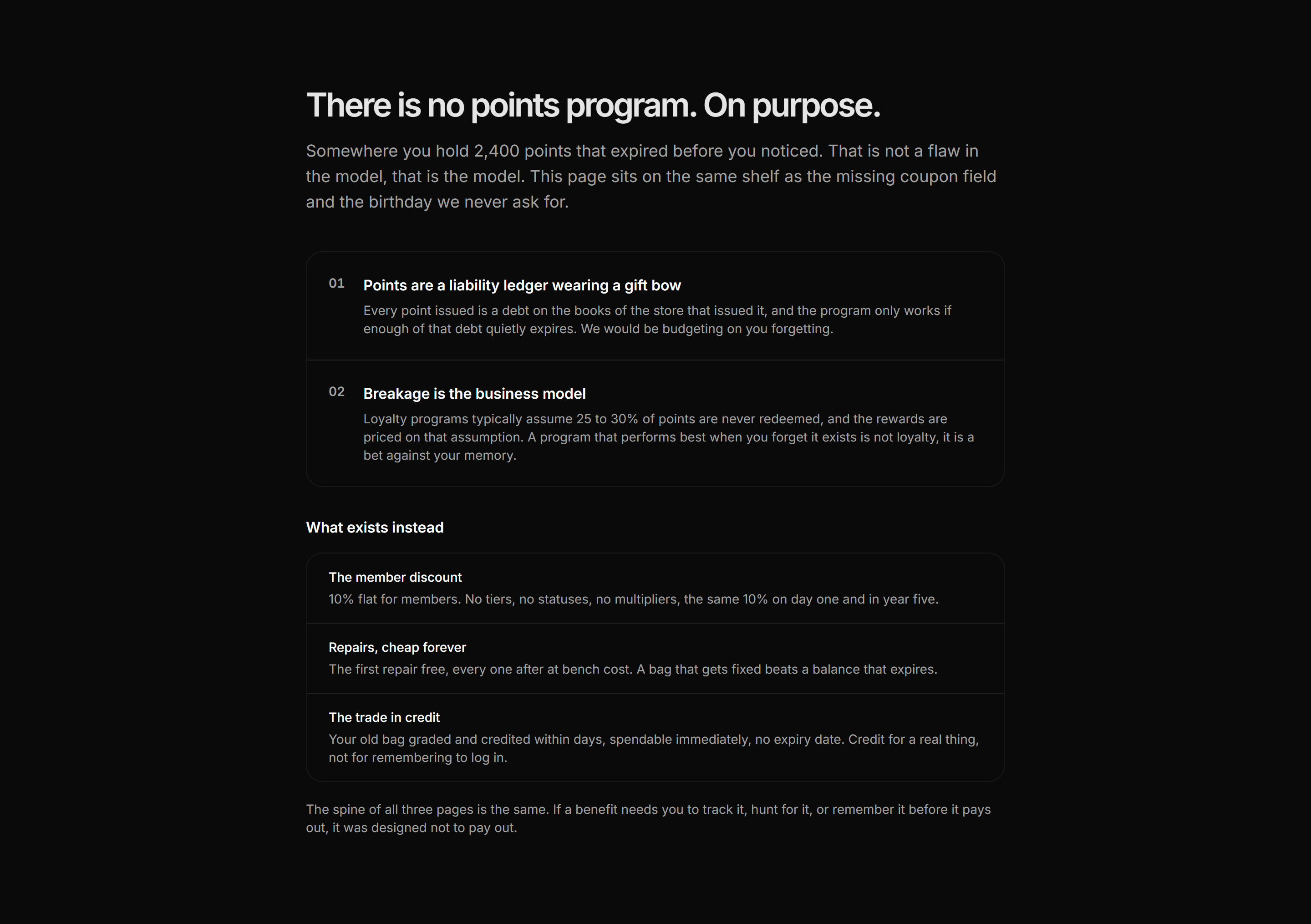 Ecommerce Incentive: Loyalty Not Points Explainer