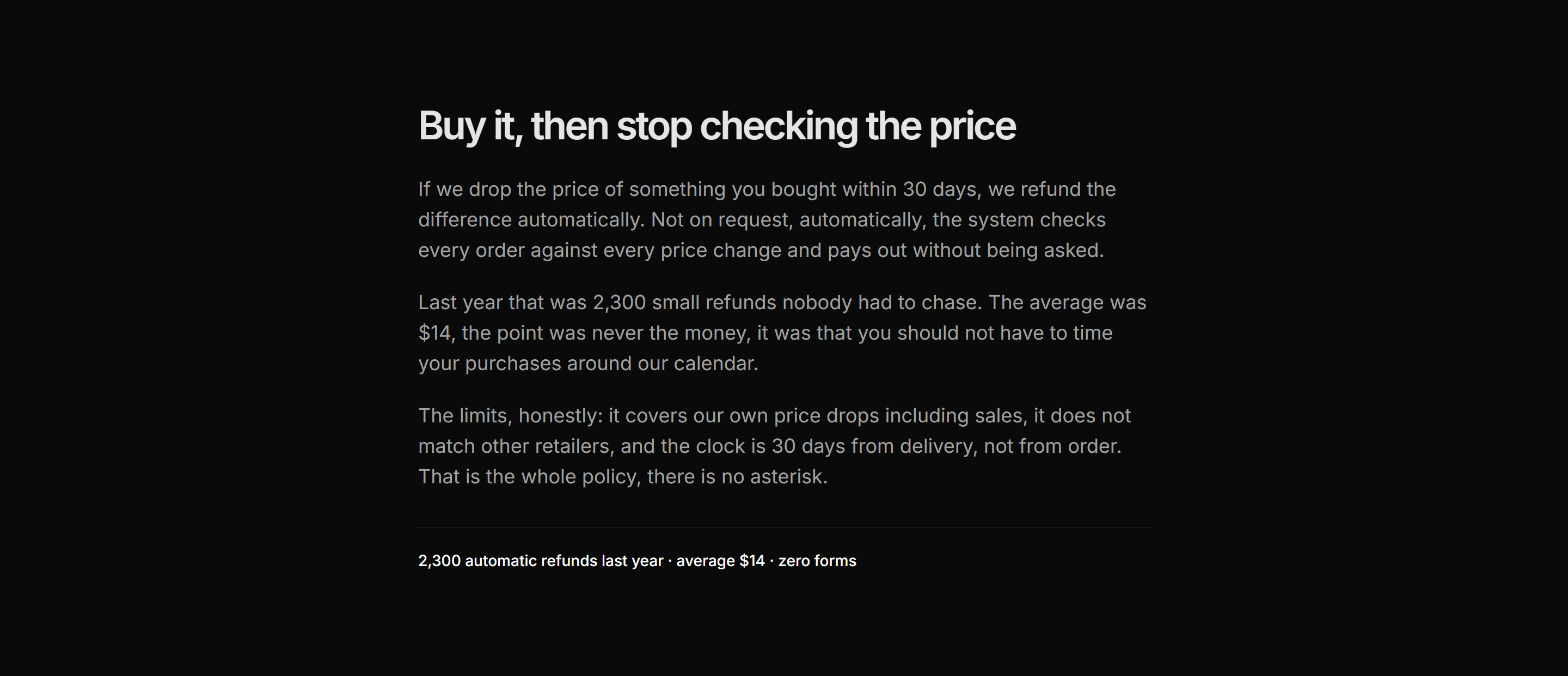 Ecommerce Incentive: Price Match Promise