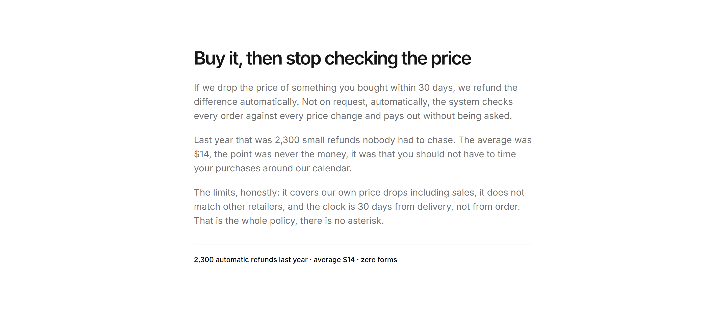 Ecommerce Incentive: Price Match Promise