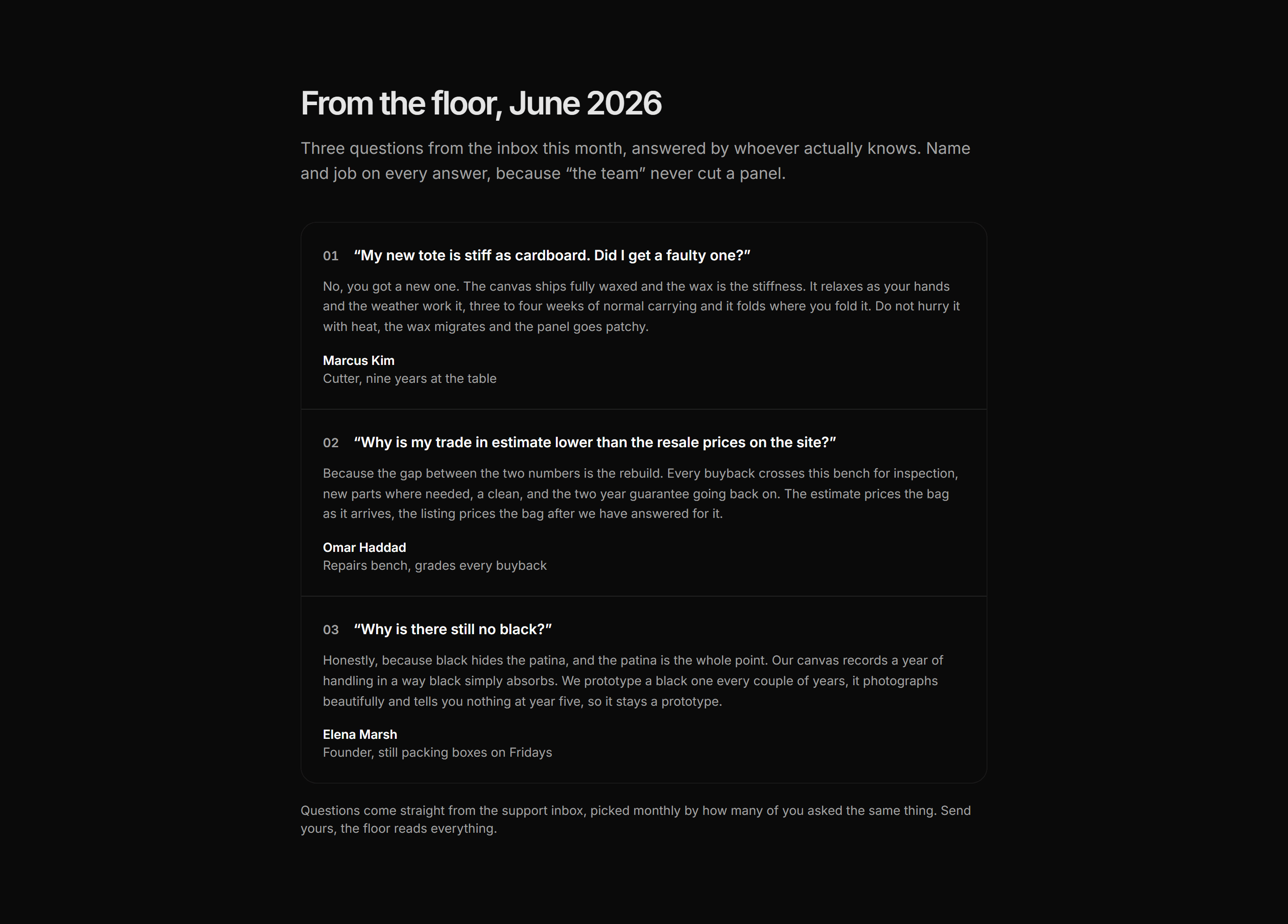 Ecommerce Journal: From The Floor Qa