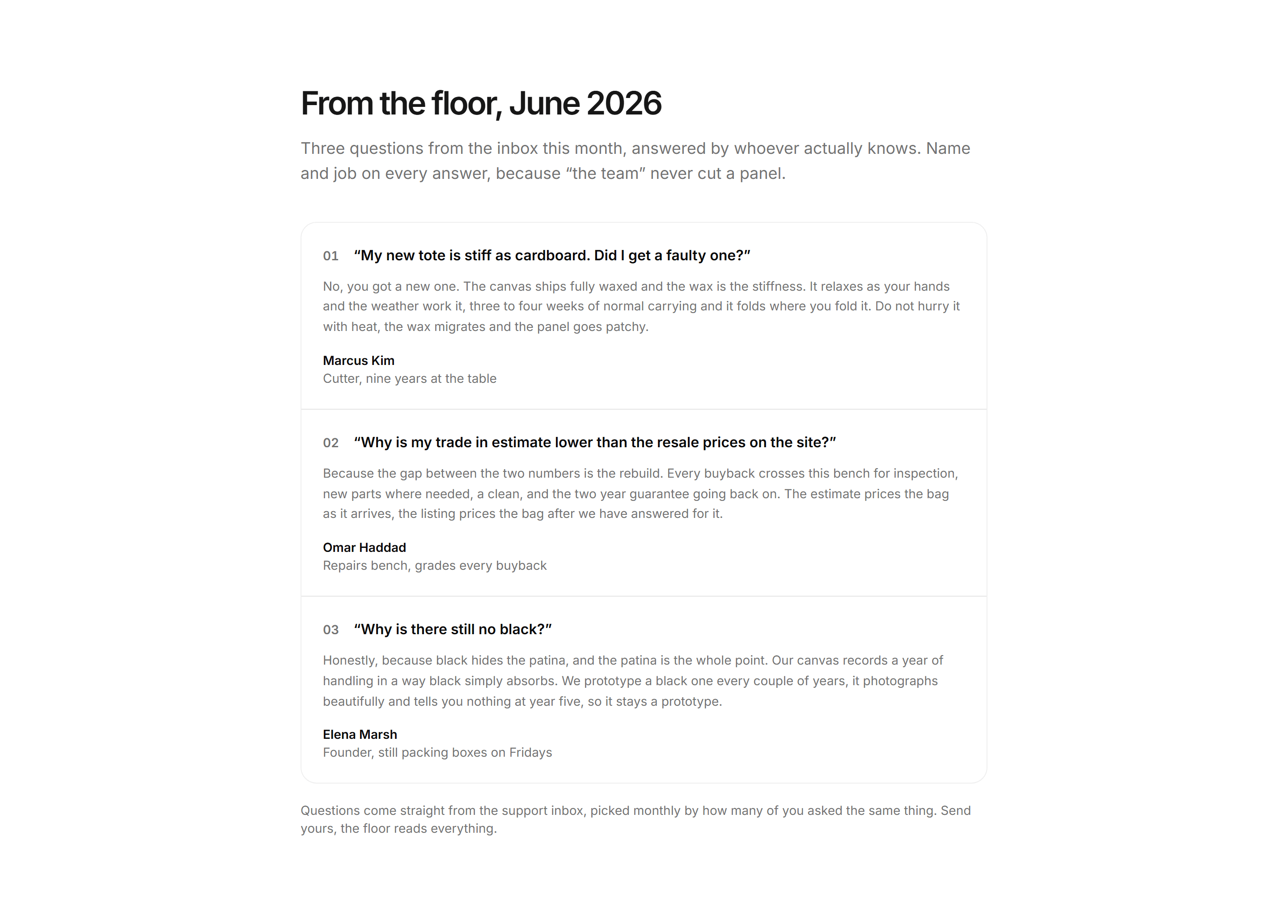 Ecommerce Journal: From The Floor Qa