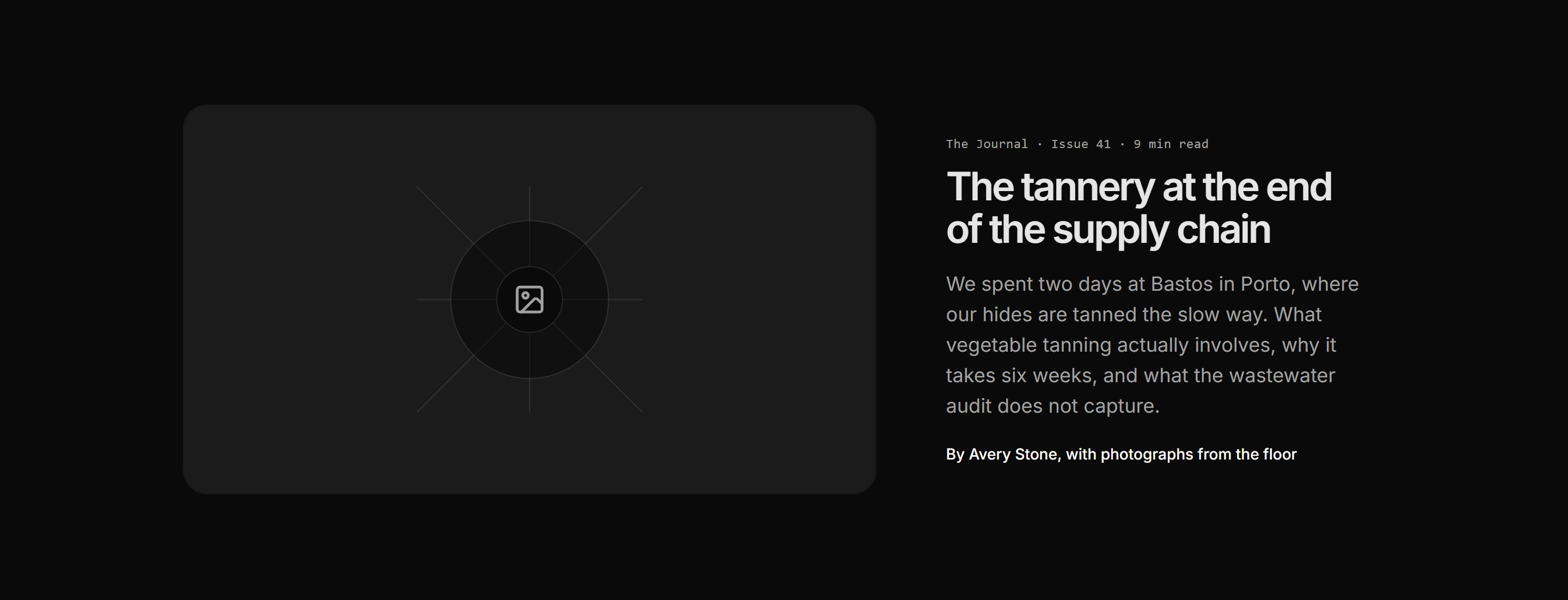 Ecommerce Journal: Journal Hero Feature