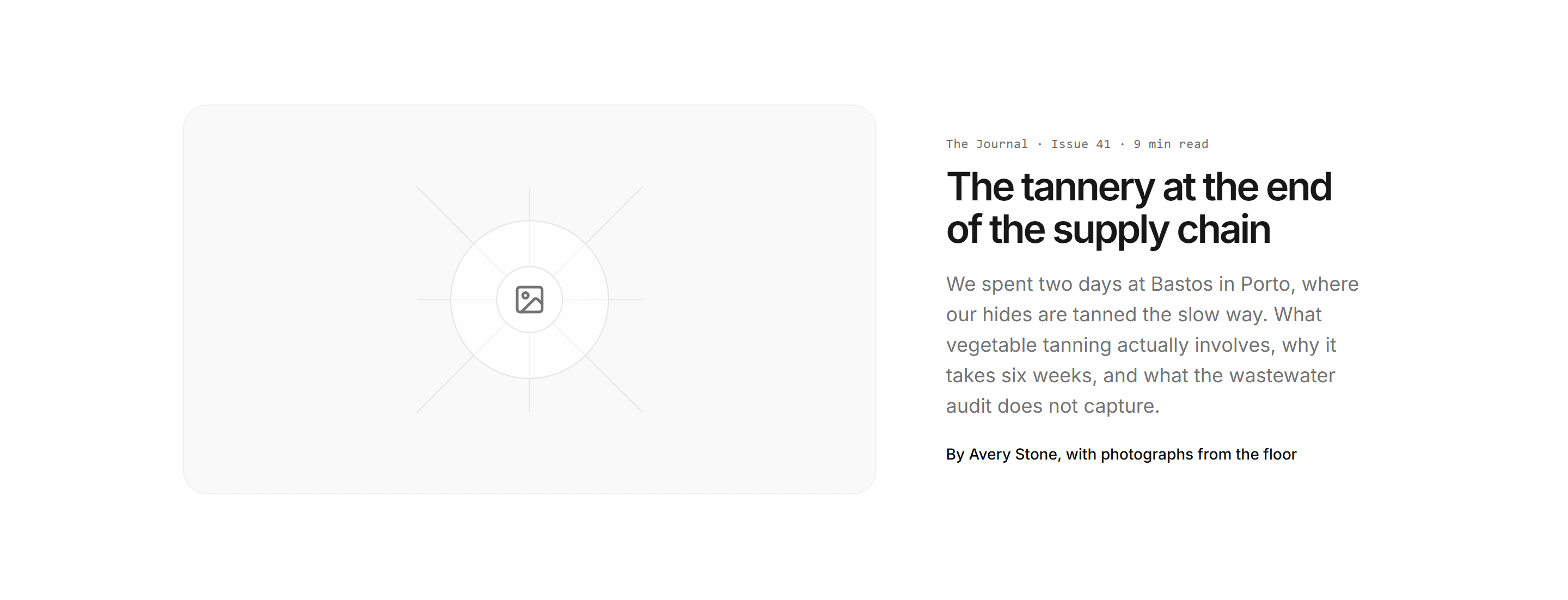 Ecommerce Journal: Journal Hero Feature
