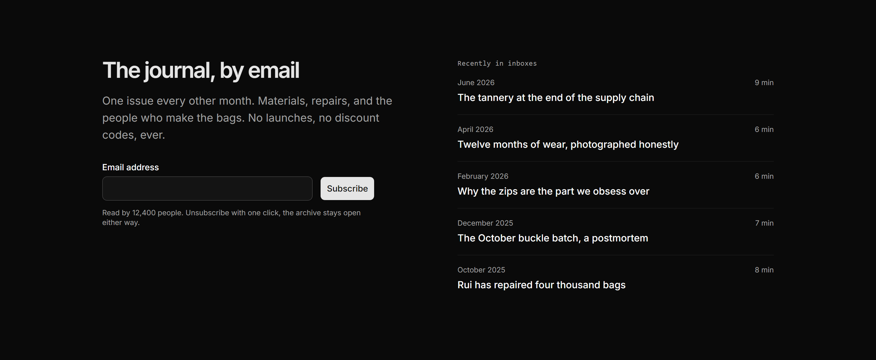 Ecommerce Journal: Journal Newsletter Signup