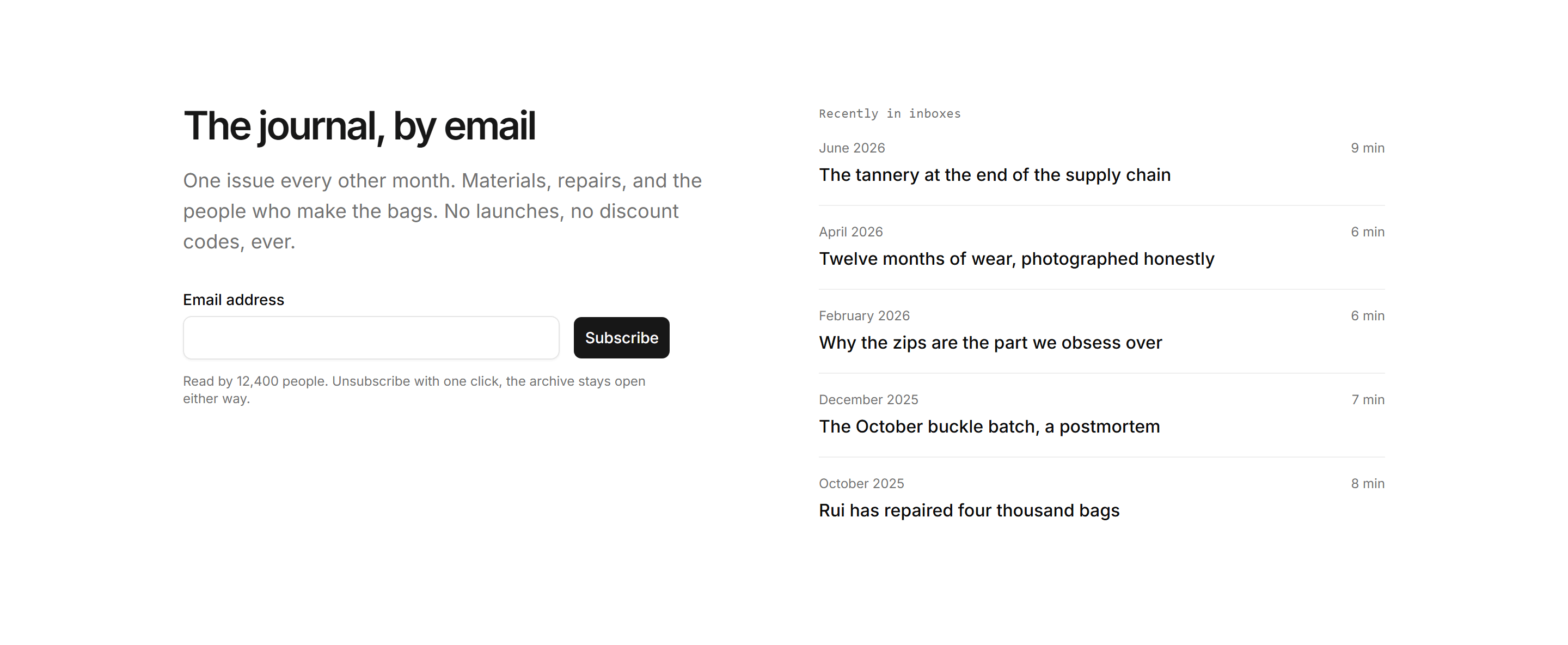 Ecommerce Journal: Journal Newsletter Signup