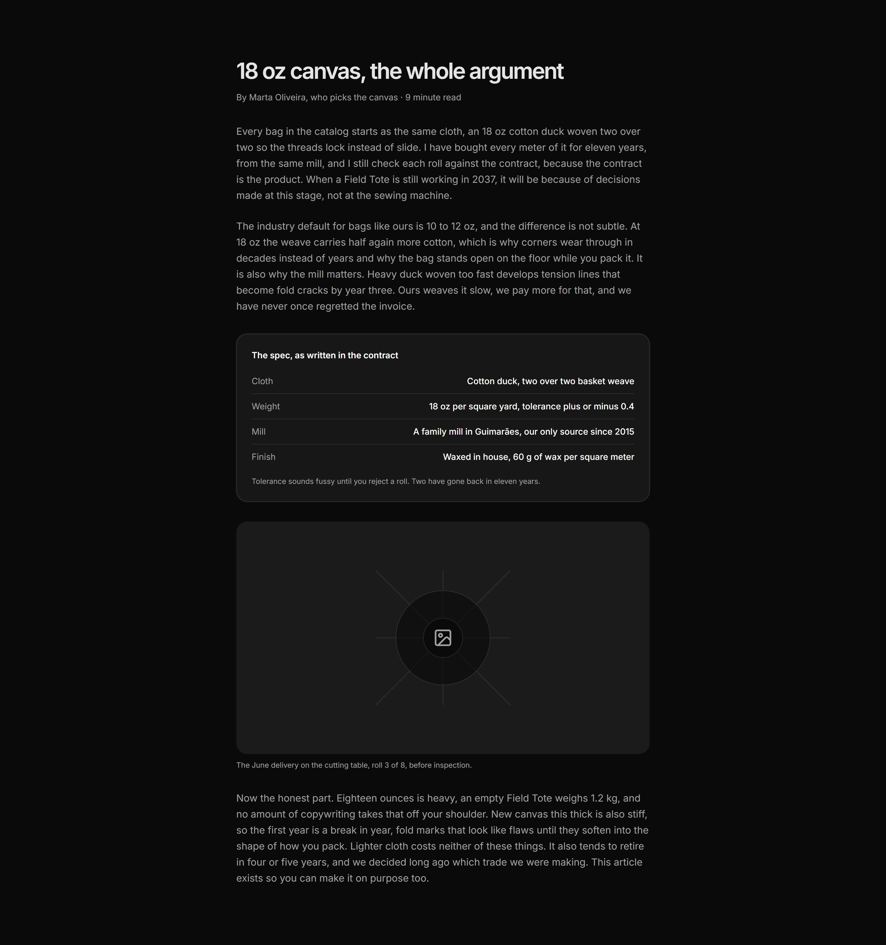 Ecommerce Journal: Materials Deep Dive Article