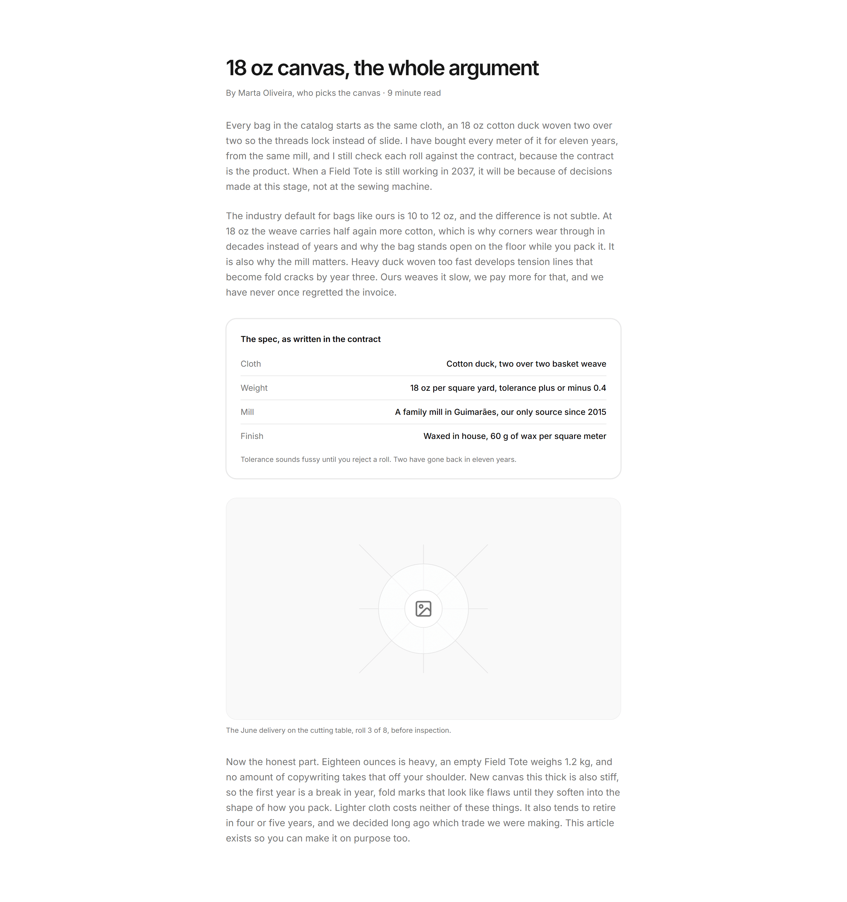 Ecommerce Journal: Materials Deep Dive Article