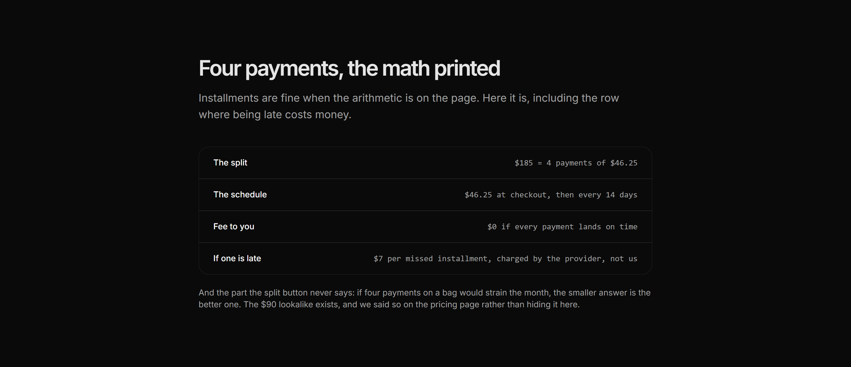 Ecommerce Payment: Installments Honest Math