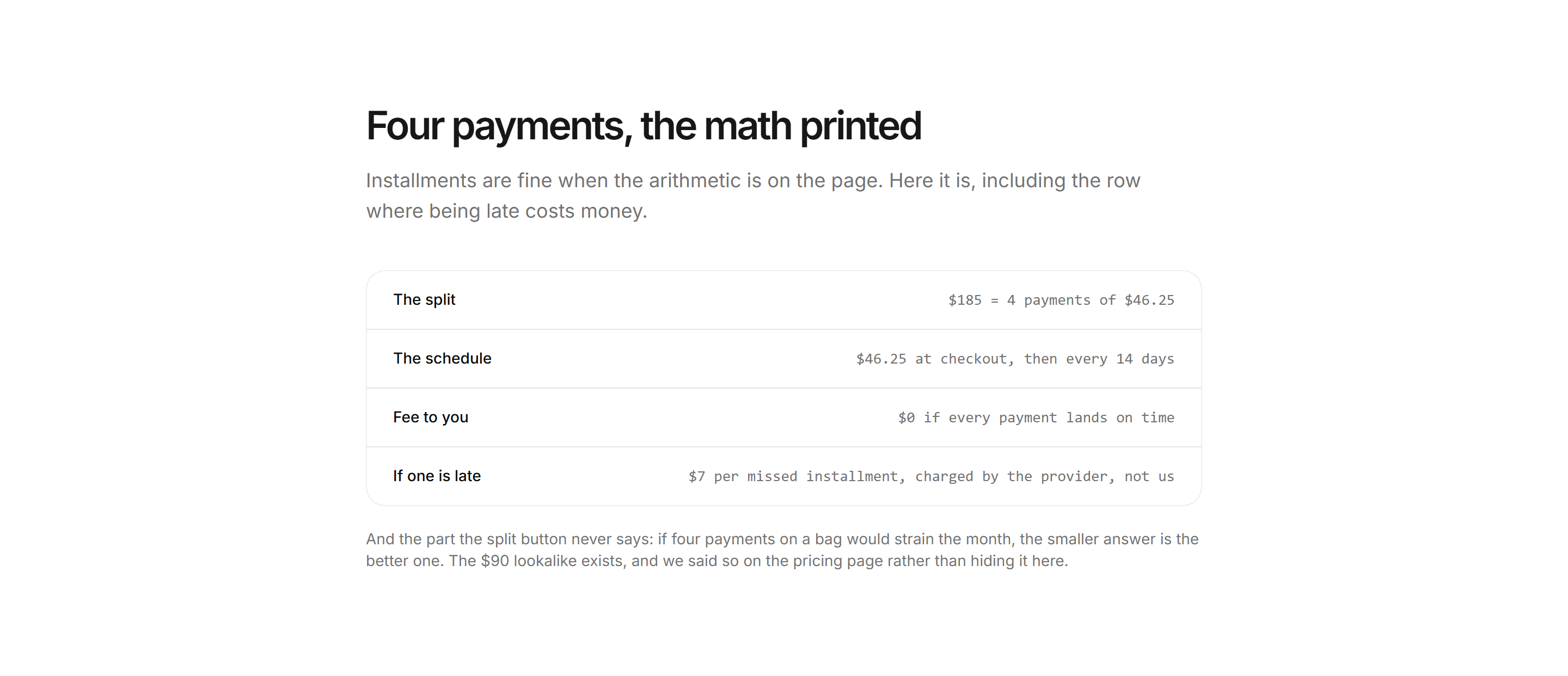 Ecommerce Payment: Installments Honest Math