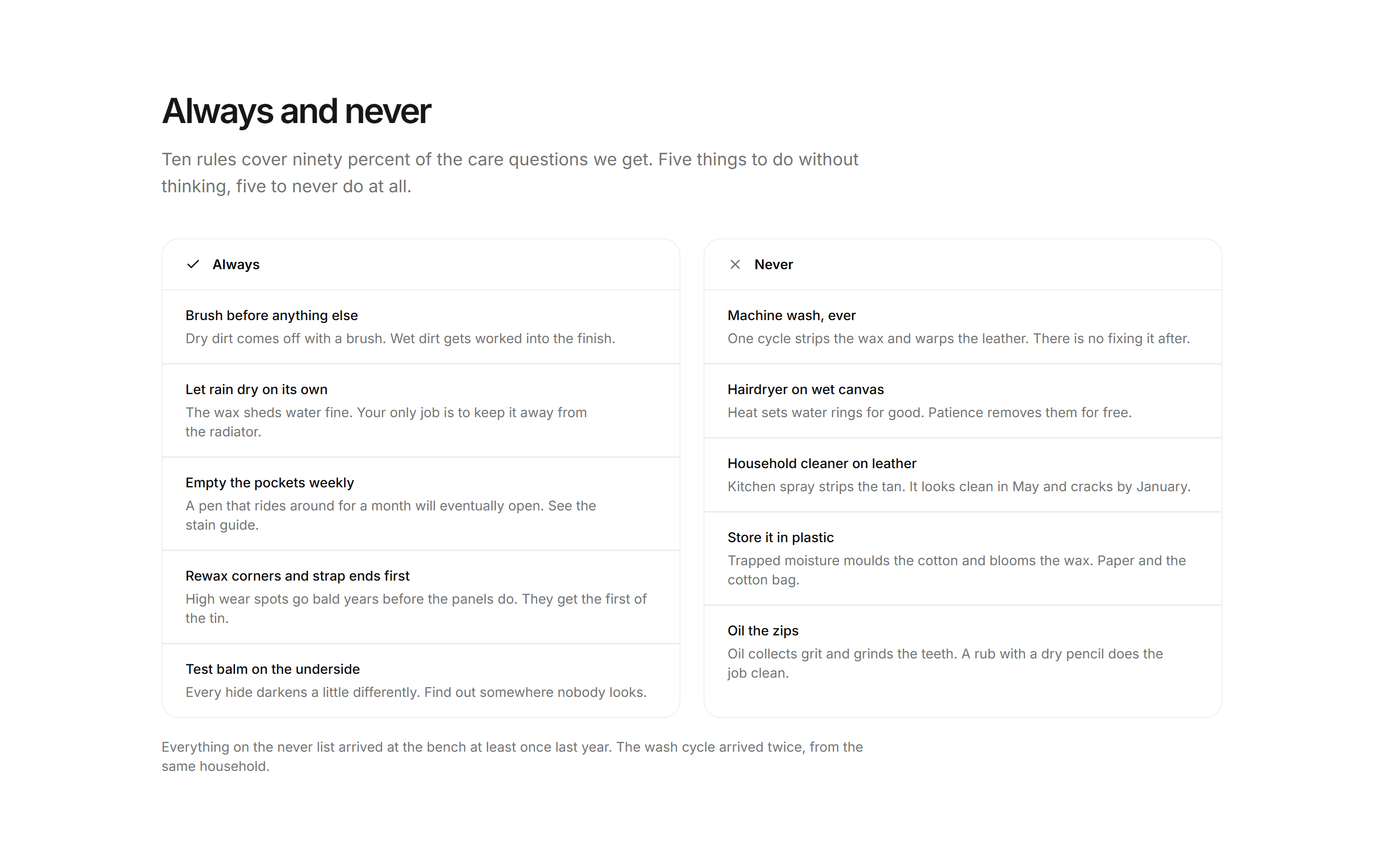 Ecommerce Product Care: Care Dos and Donts