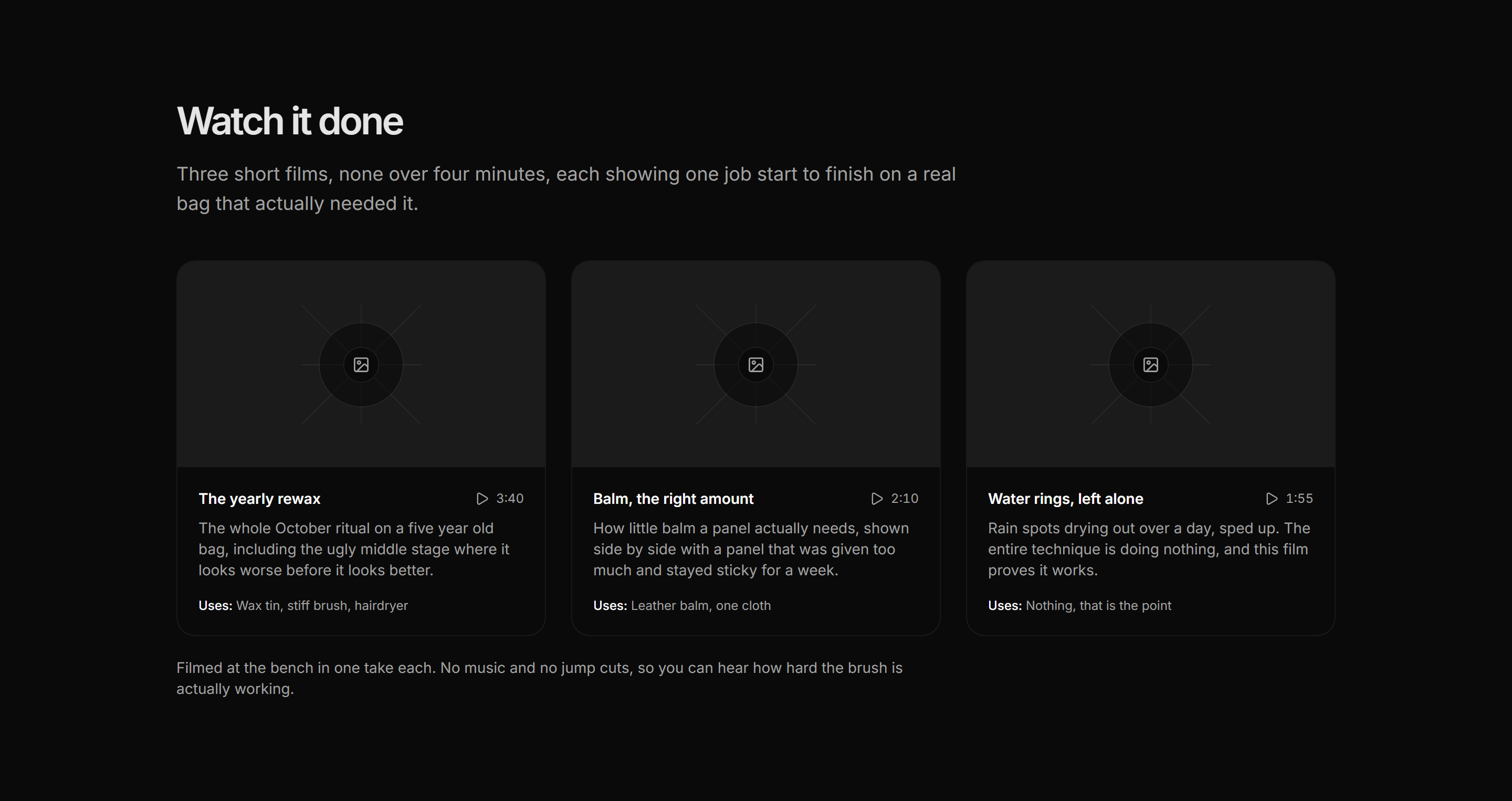 Ecommerce Product Care: Care Video Library