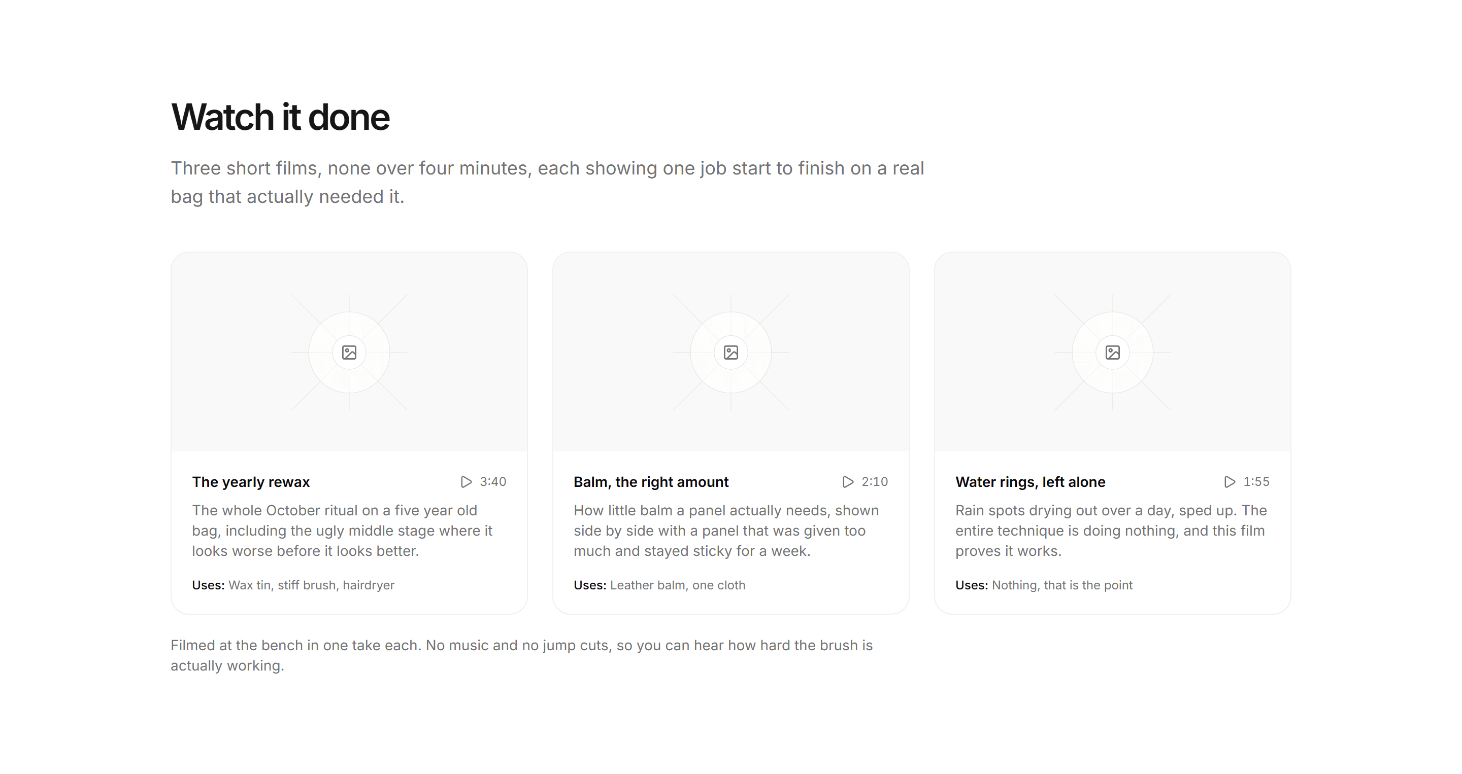 Ecommerce Product Care: Care Video Library