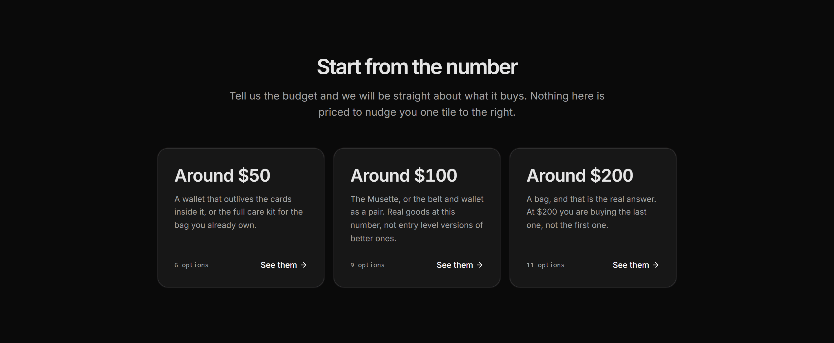 Ecommerce Product Finder: Budget Finder Band