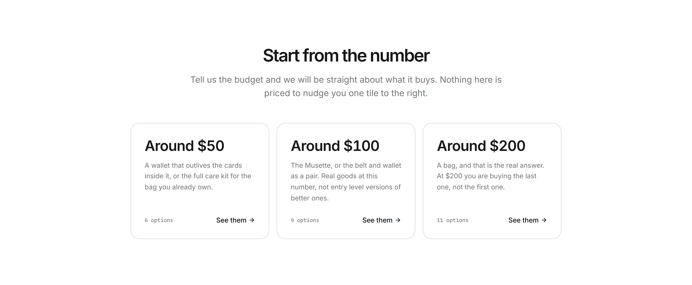 Ecommerce Product Finder: Budget Finder Band