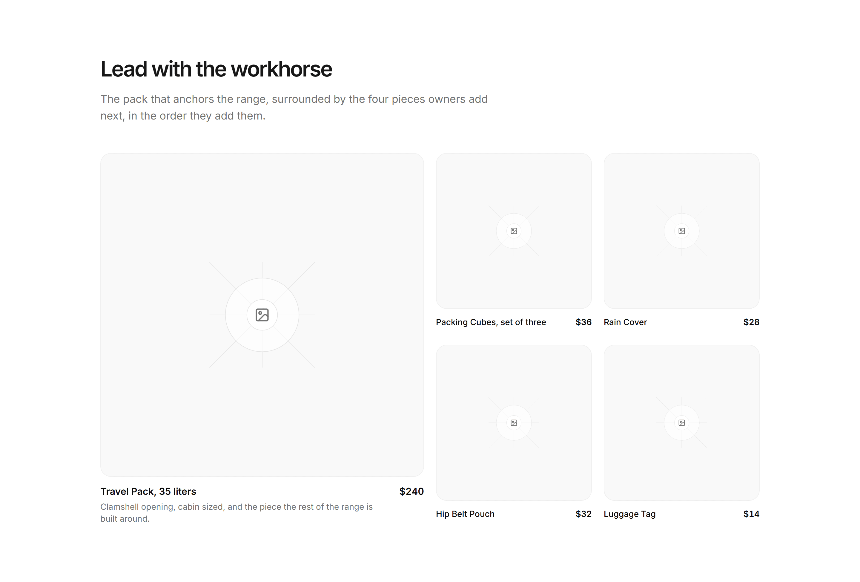 Ecommerce Product Grid: Featured Tile Grid