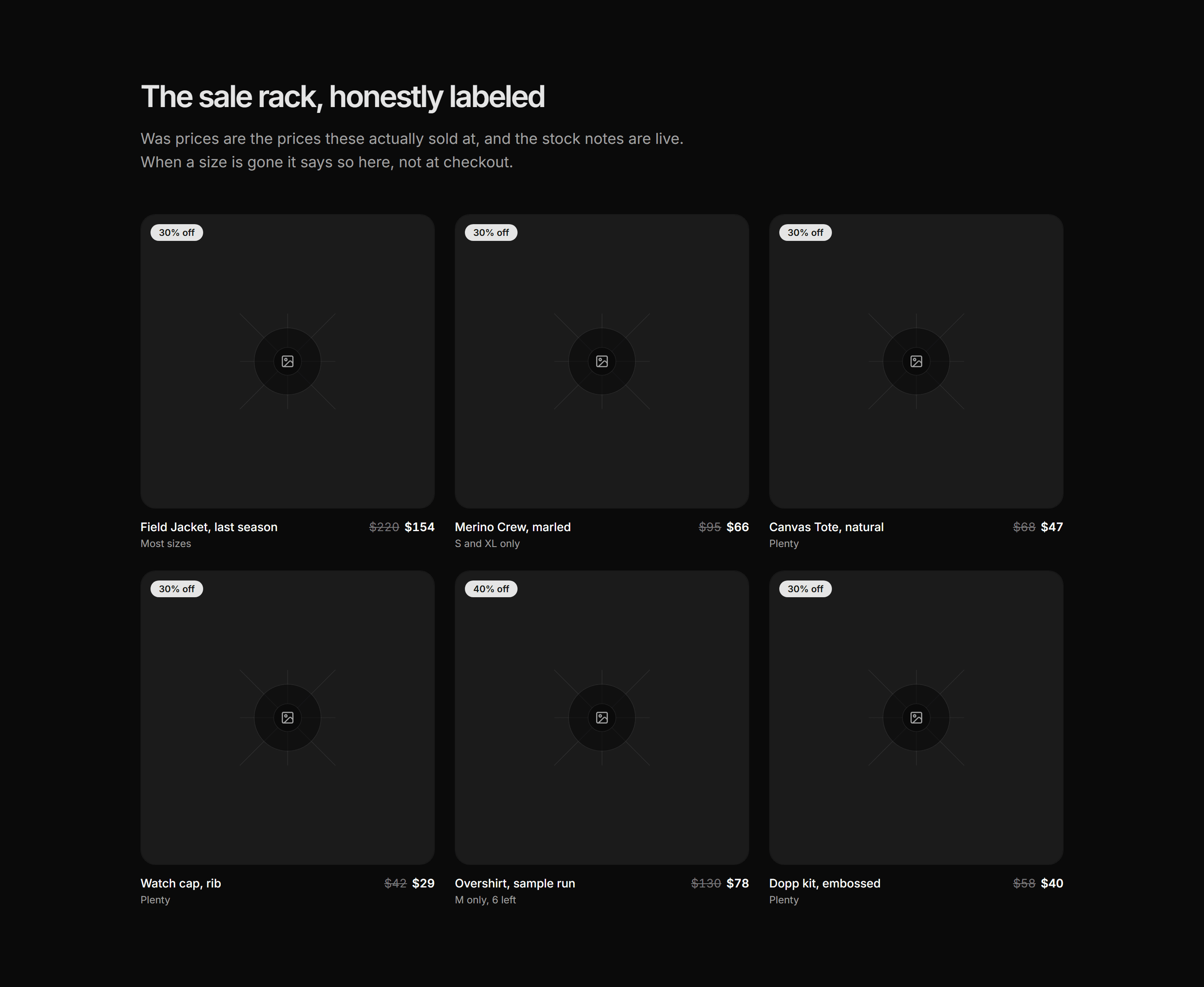 Ecommerce Product Grid: Sale Grid With Badges
