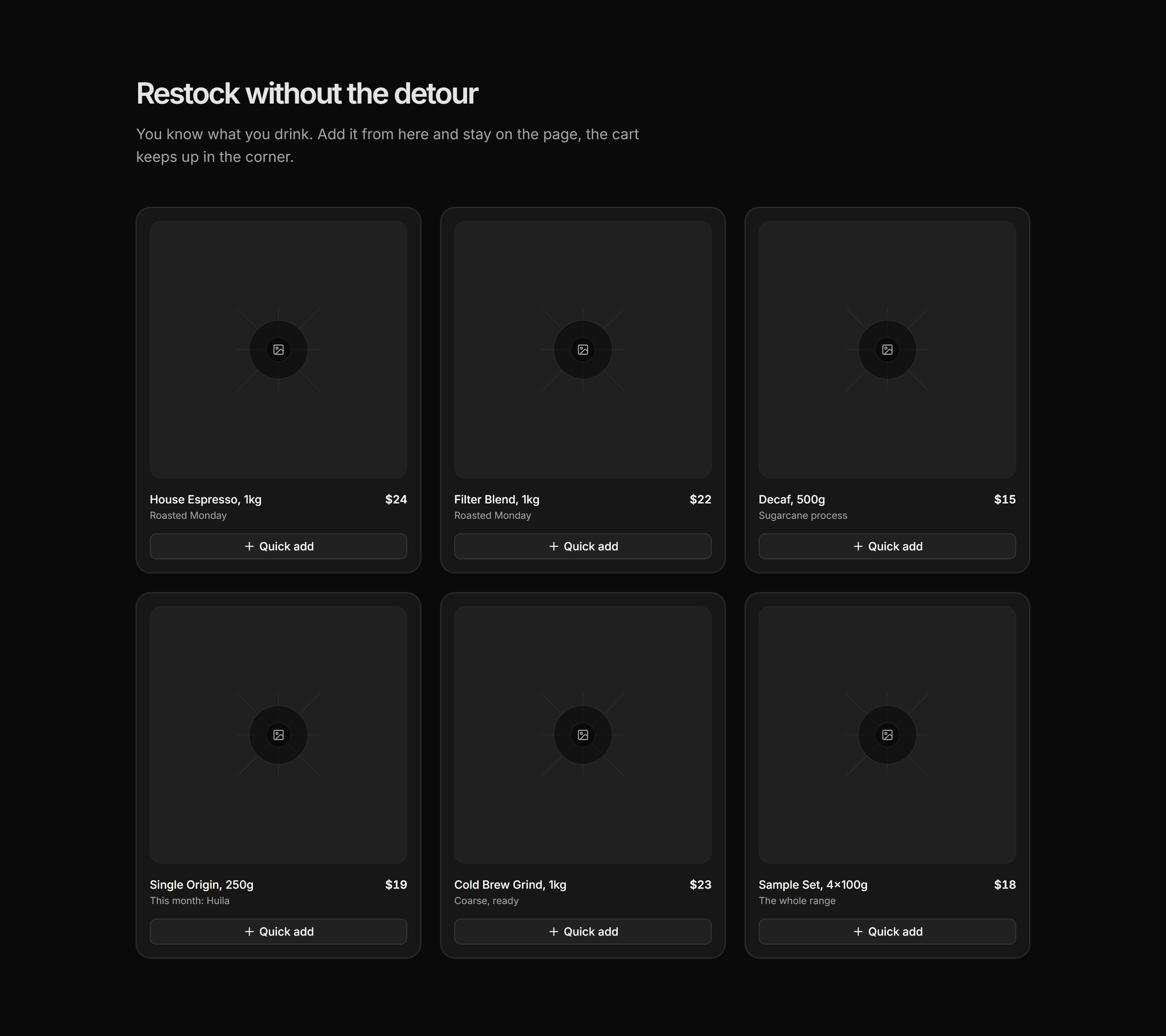 Ecommerce Product Grid: With Quick Add