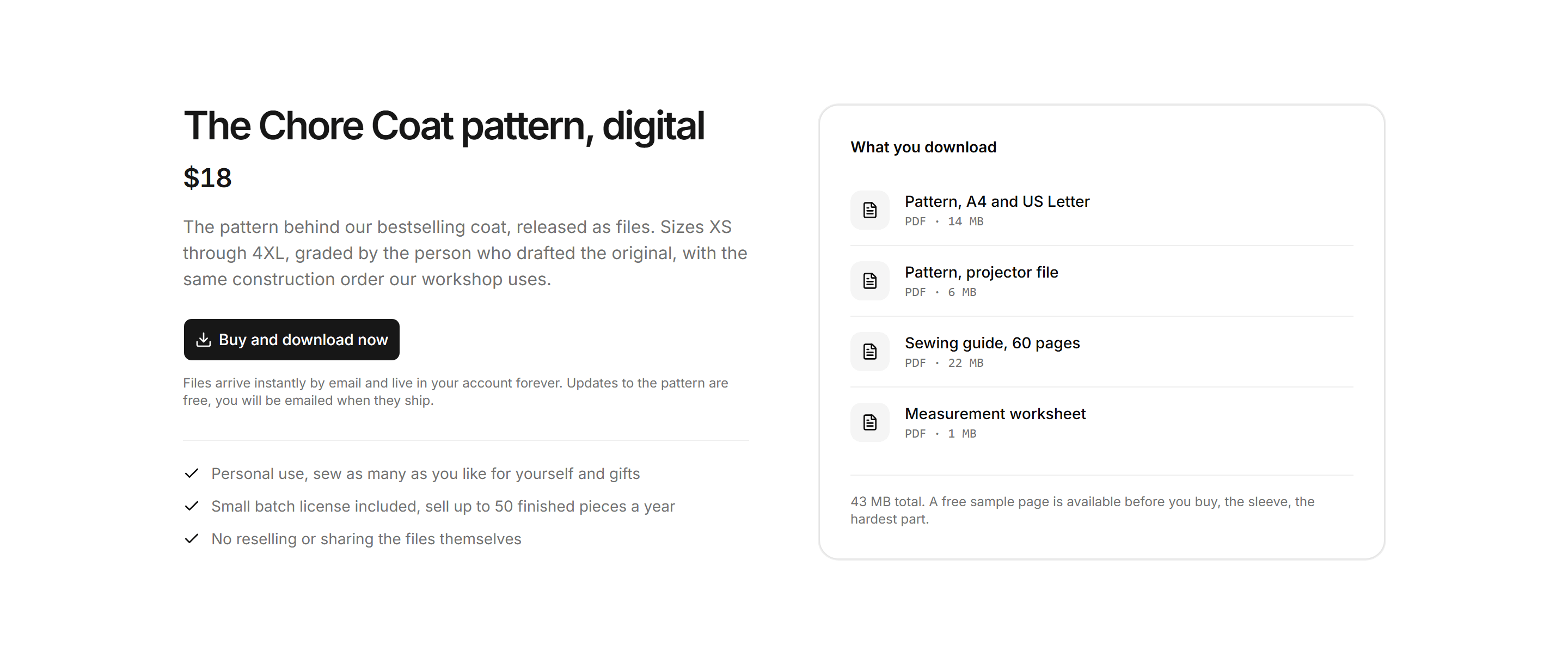Ecommerce Product Overview: Digital Download