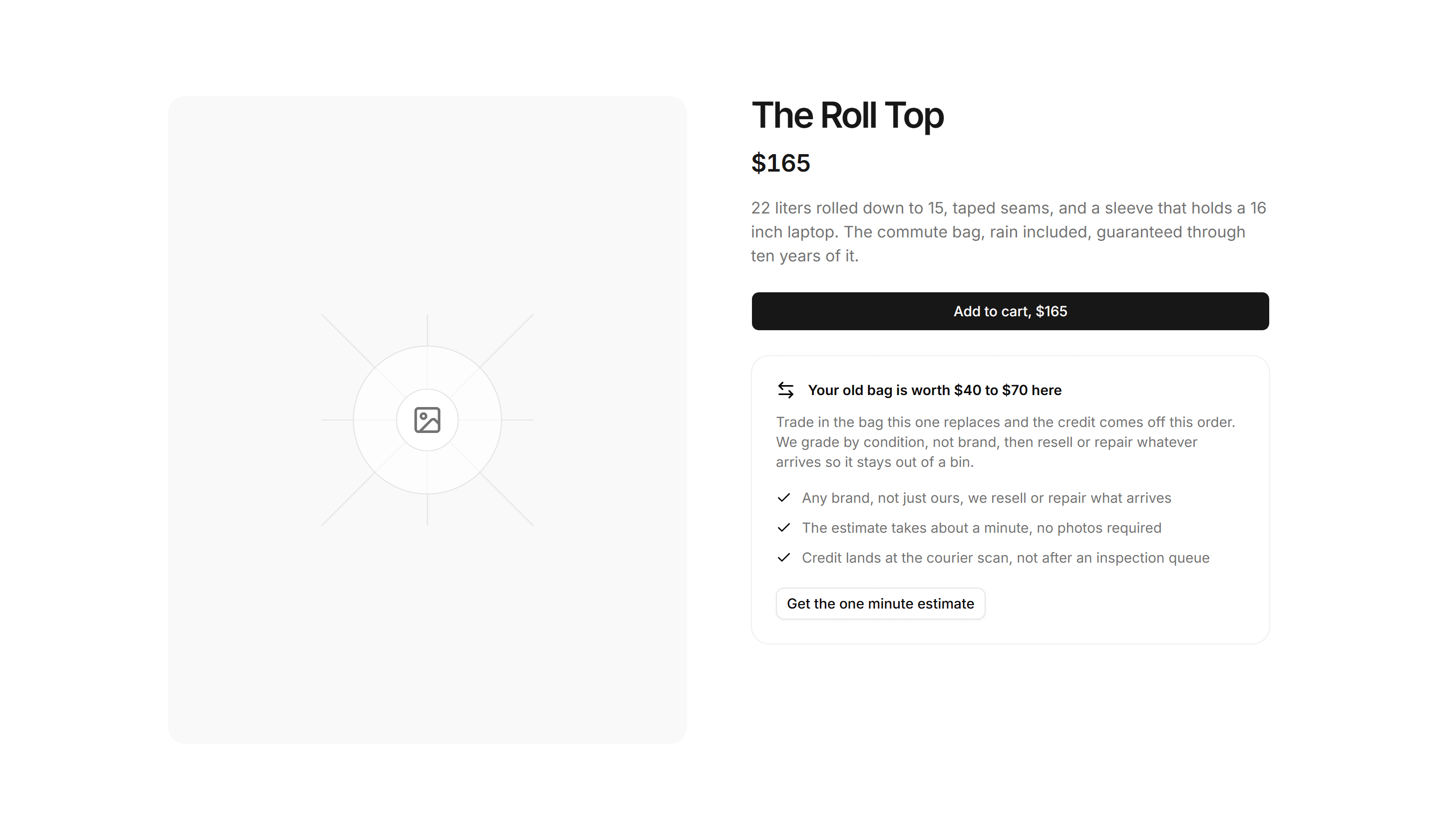 Ecommerce Product Overview: Overview With Trade In Offer