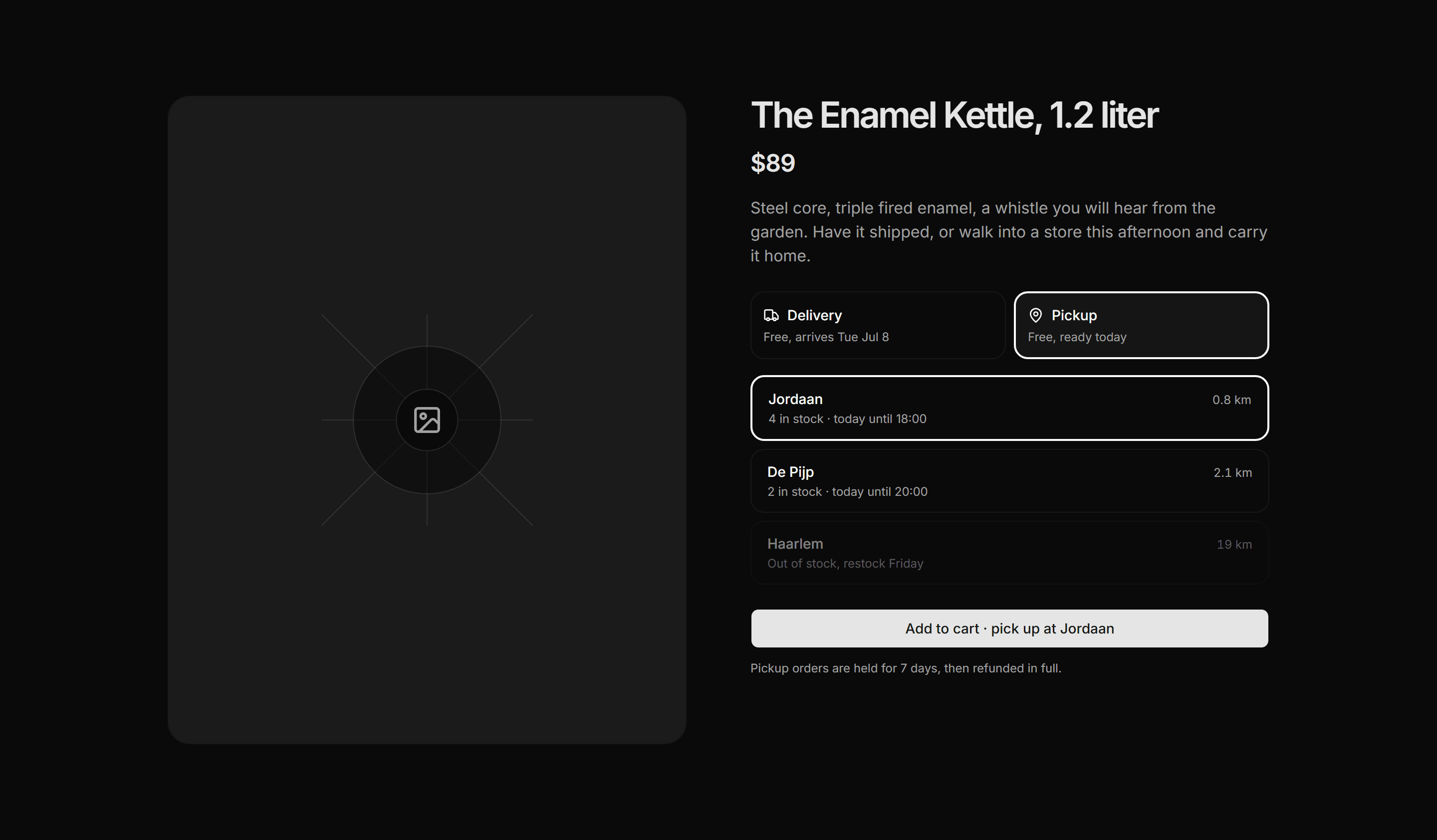 Ecommerce Product Overview: With Store Pickup