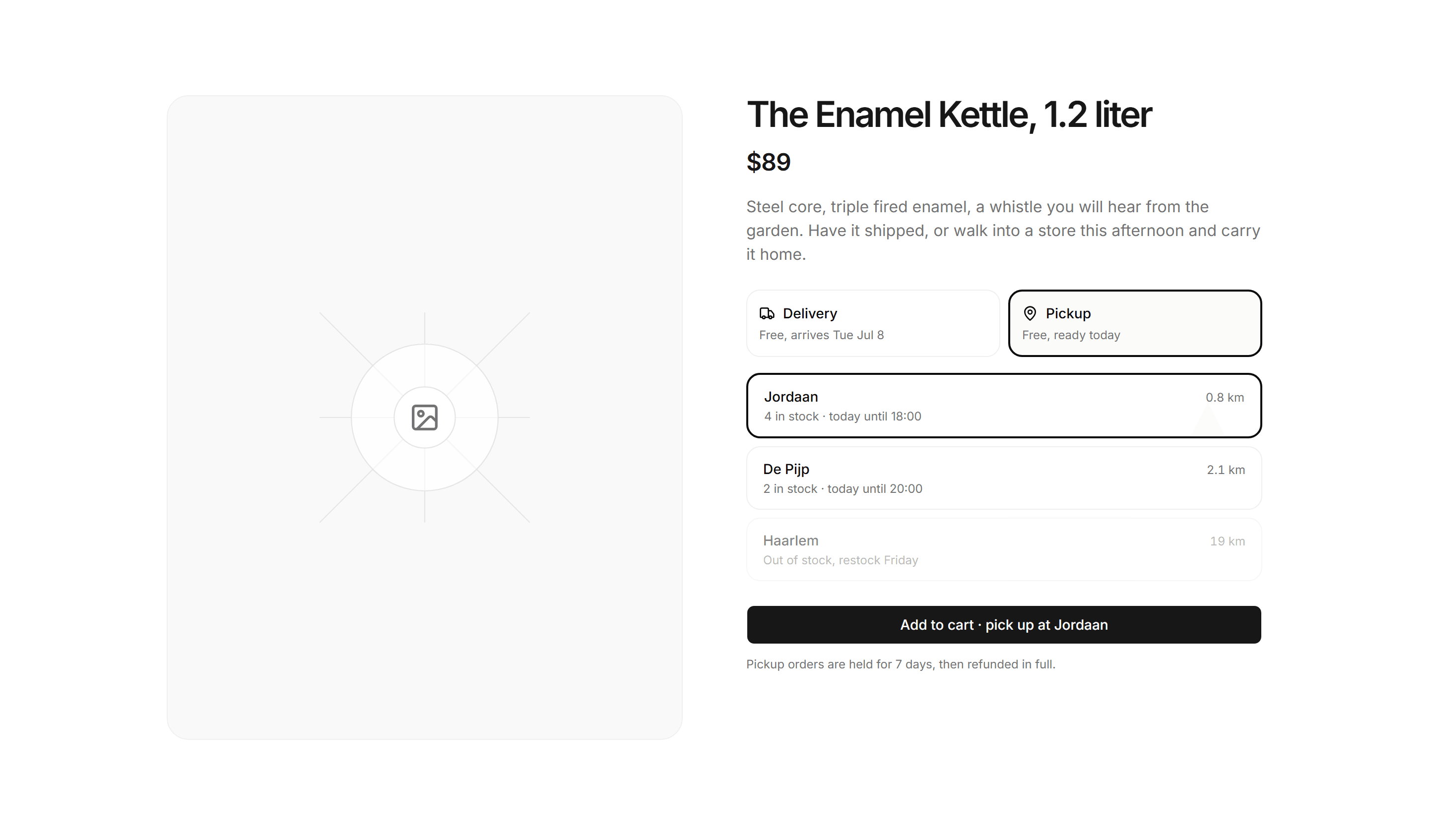 Ecommerce Product Overview: With Store Pickup