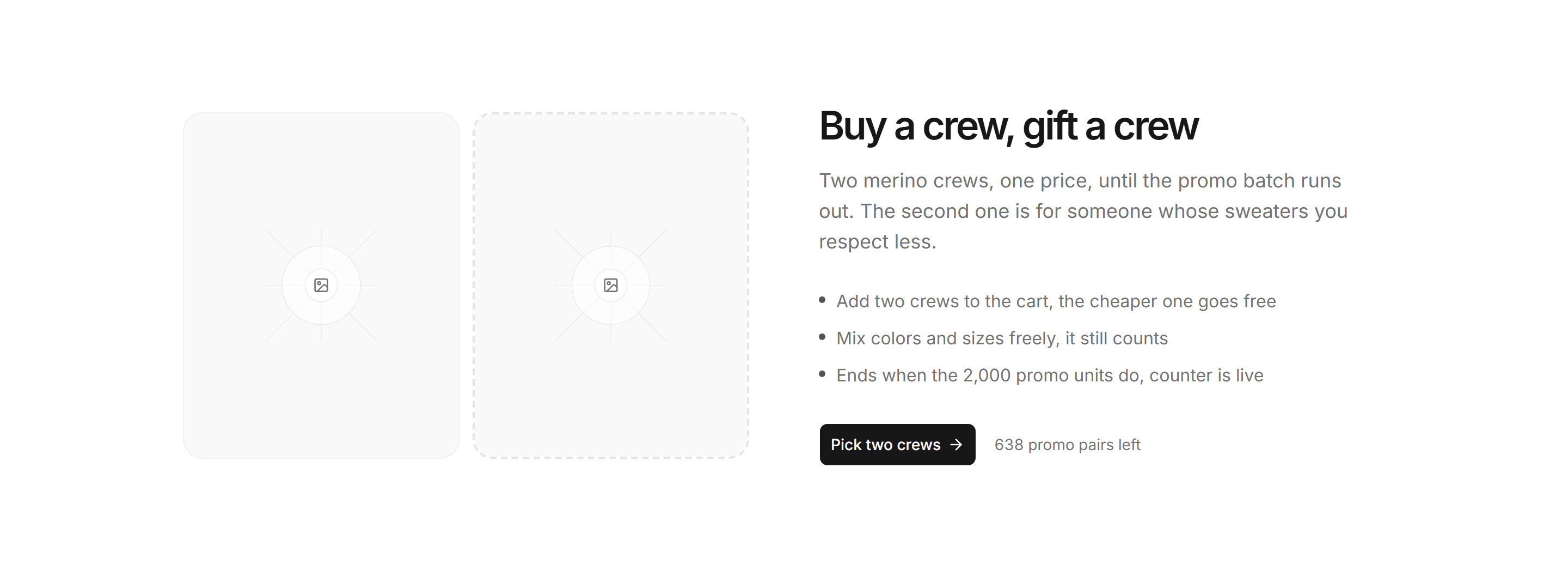 Ecommerce Promo: Bogo Promo Split