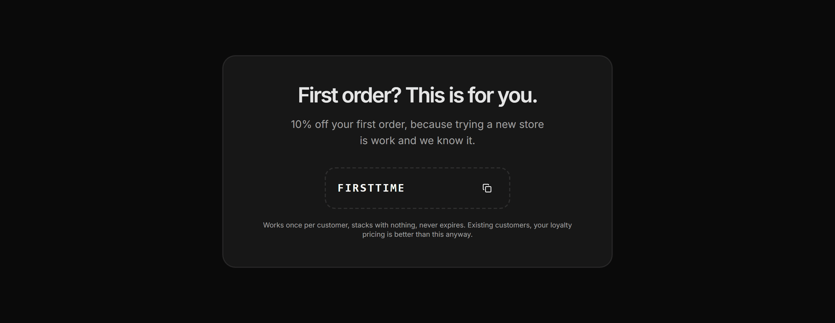 Ecommerce Promo: Discount Code Band